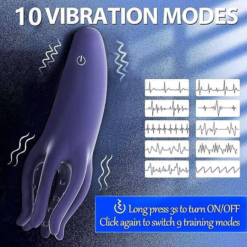 Male Sex Toys for Men,Male Masturbator Penis Vibrator with 10 Vibrating Modes Male Stroker,Penis Trainer with 6 Tentacles Particles Male Vibrator,360°Training Wrapped Adult Sex Toys for Men Women - SinfulX - 