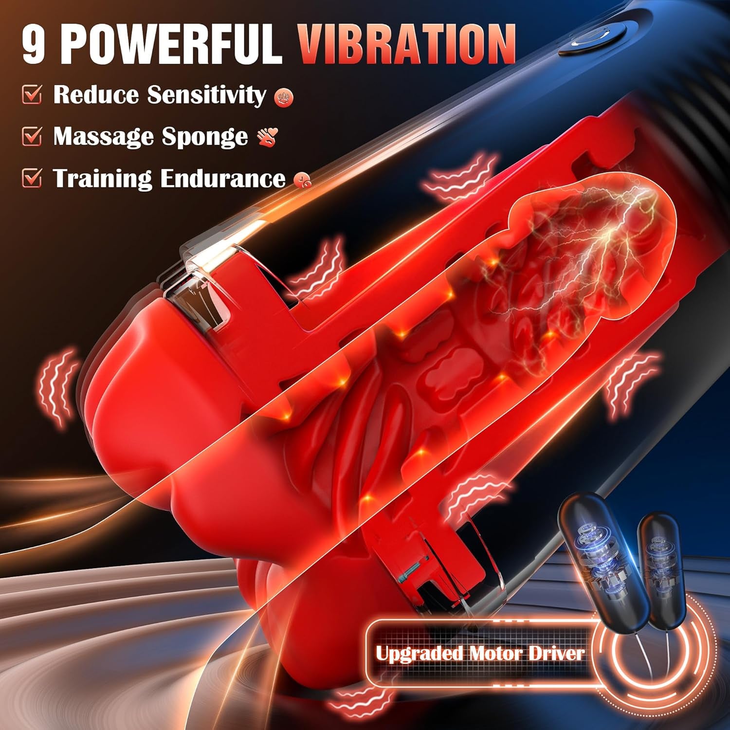 FlexMouth 5 - in - 1 Male Suction Masturbator 9 Vibration Stroker Cup - SinfulX - Personal Care > Sexual Wellness > Male Suction Vibrator