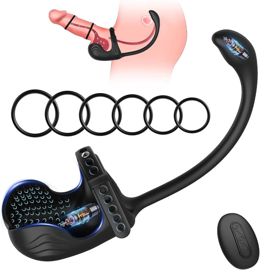 FlexCoreX Prostate Massager Cock Ring Remote Waterproof Kit - SinfulX - Personal Care > Sexual Wellness > Prostate Massager Cock Ring