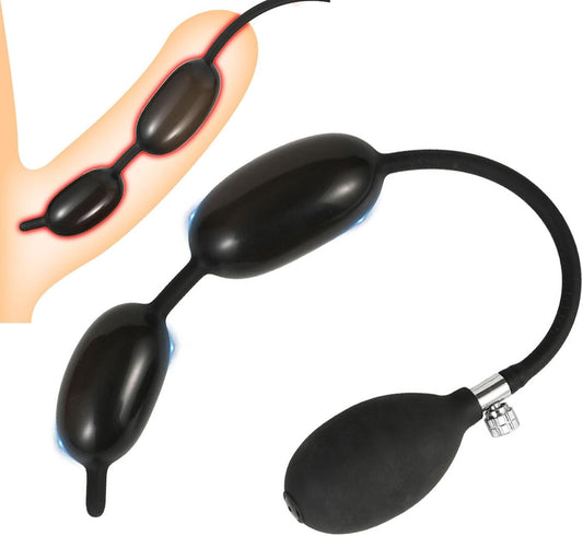 AeroCore Inflatable Urethral Plug Double Ball Dilator - SinfulX - Personal Care > Sexual Wellness > Penis Plug