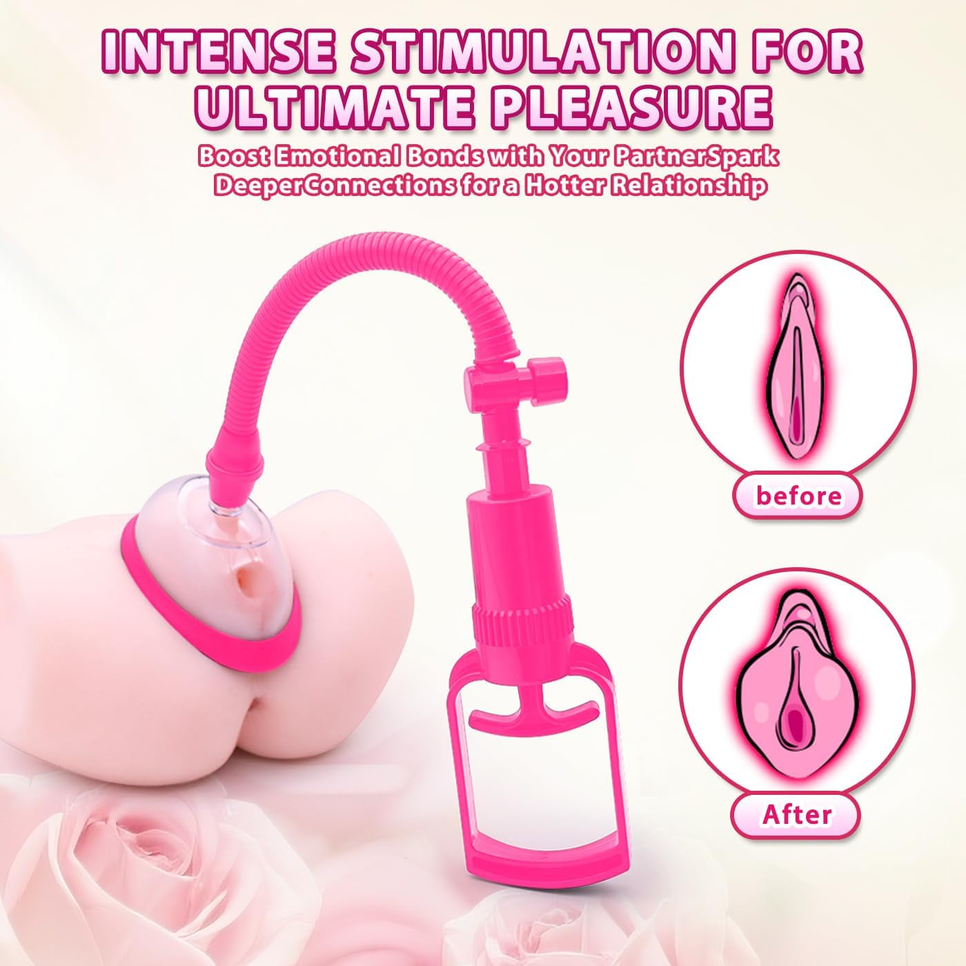 BlushCovet Pink Pussy Pump | Clitoral & Nipple Suction Set
