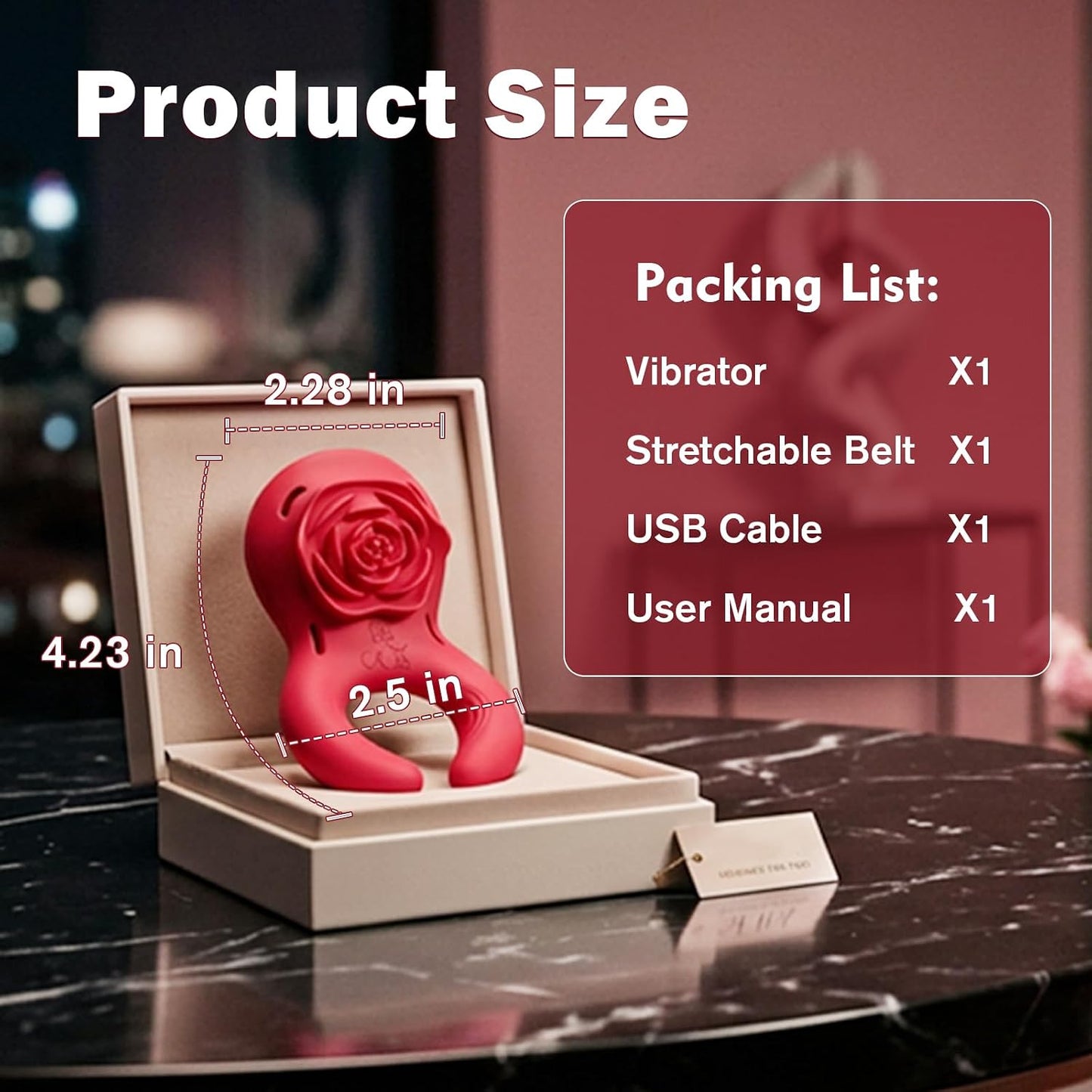 VelvetThorn 2-in-1 Rose Couples Vibrator | App Remote
