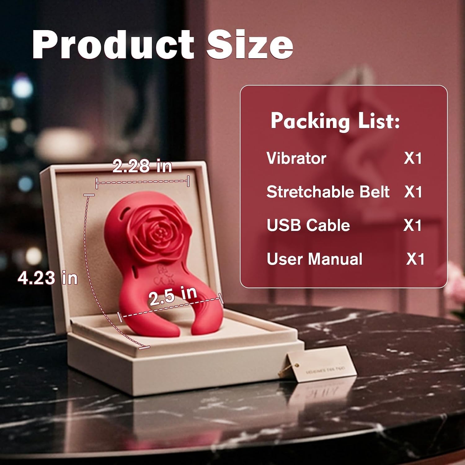 VelvetThorn 2-in-1 Rose Couples Vibrator | App Remote