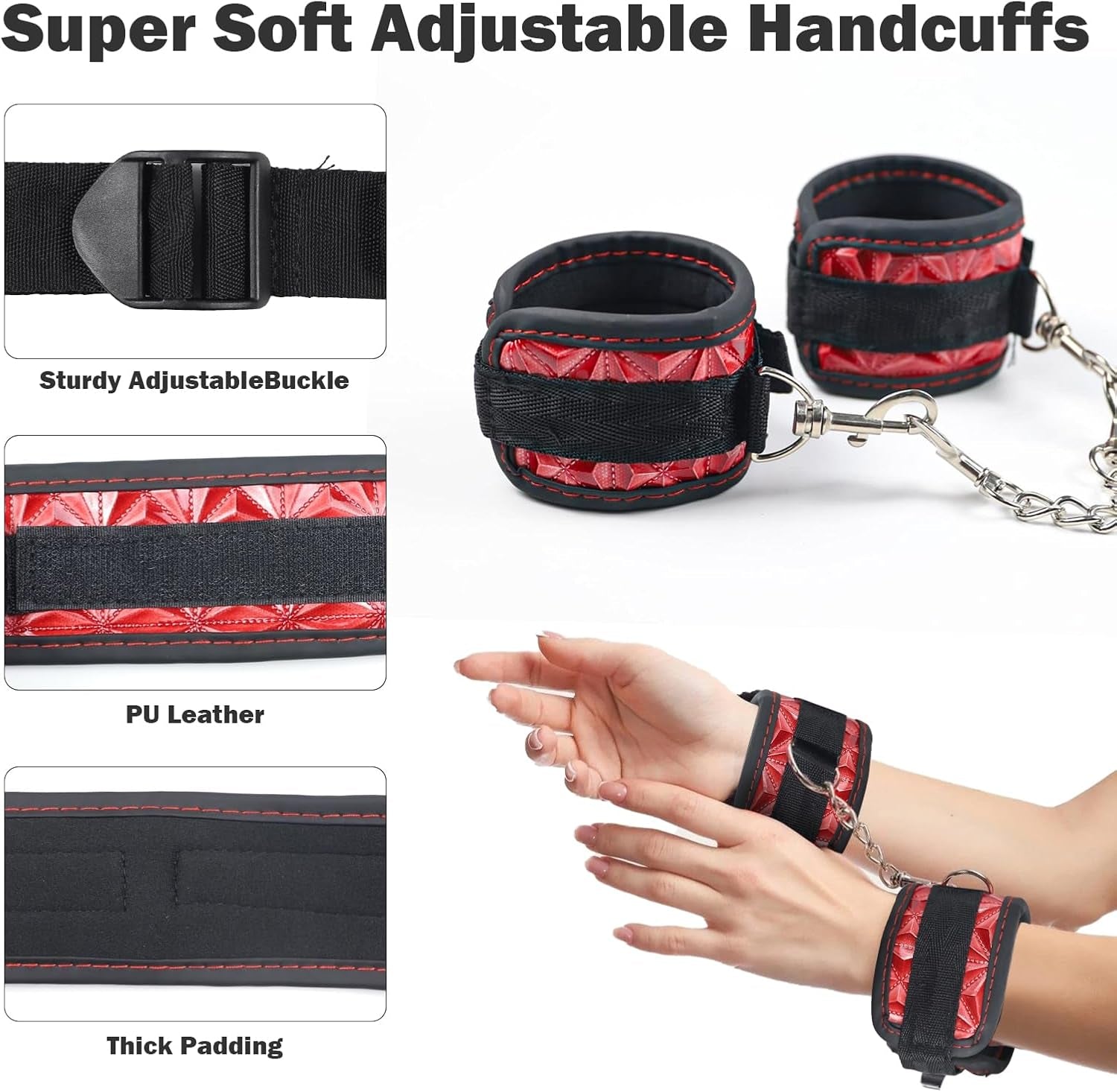 ElevaBond BDSM Positioning Wedge Pillow Set with Straps & Harness - SinfulX - Personal Care > Sexual Wellness > Sex Pillow