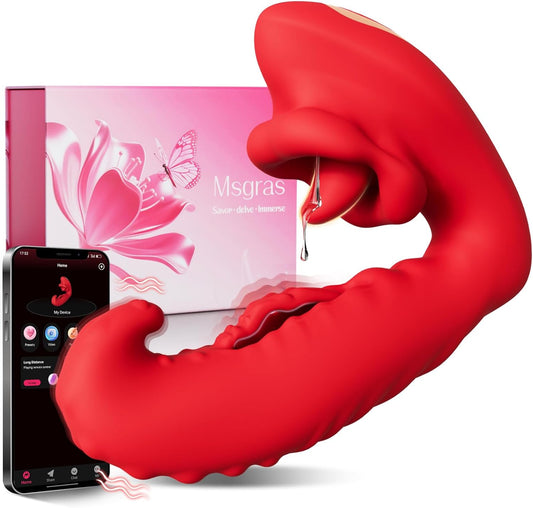 ElyraSync App Control G - Spot Vibrator 3 - in - 1 Tongue Toy - SinfulX - Personal Care > Sexual Wellness > Tongue Vibrator