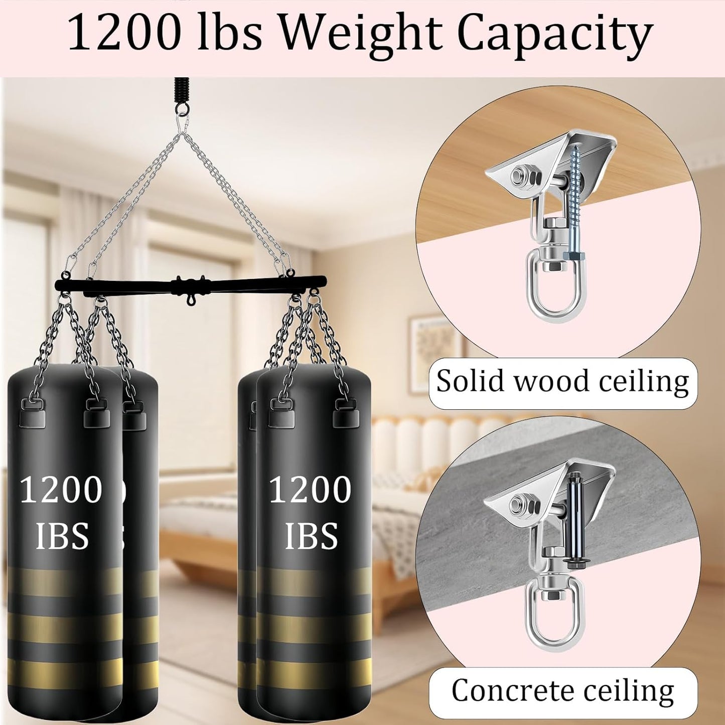 FloatEase Premium Heavy - Duty 360° Adjustable Sex Swing 800lb - SinfulX - 