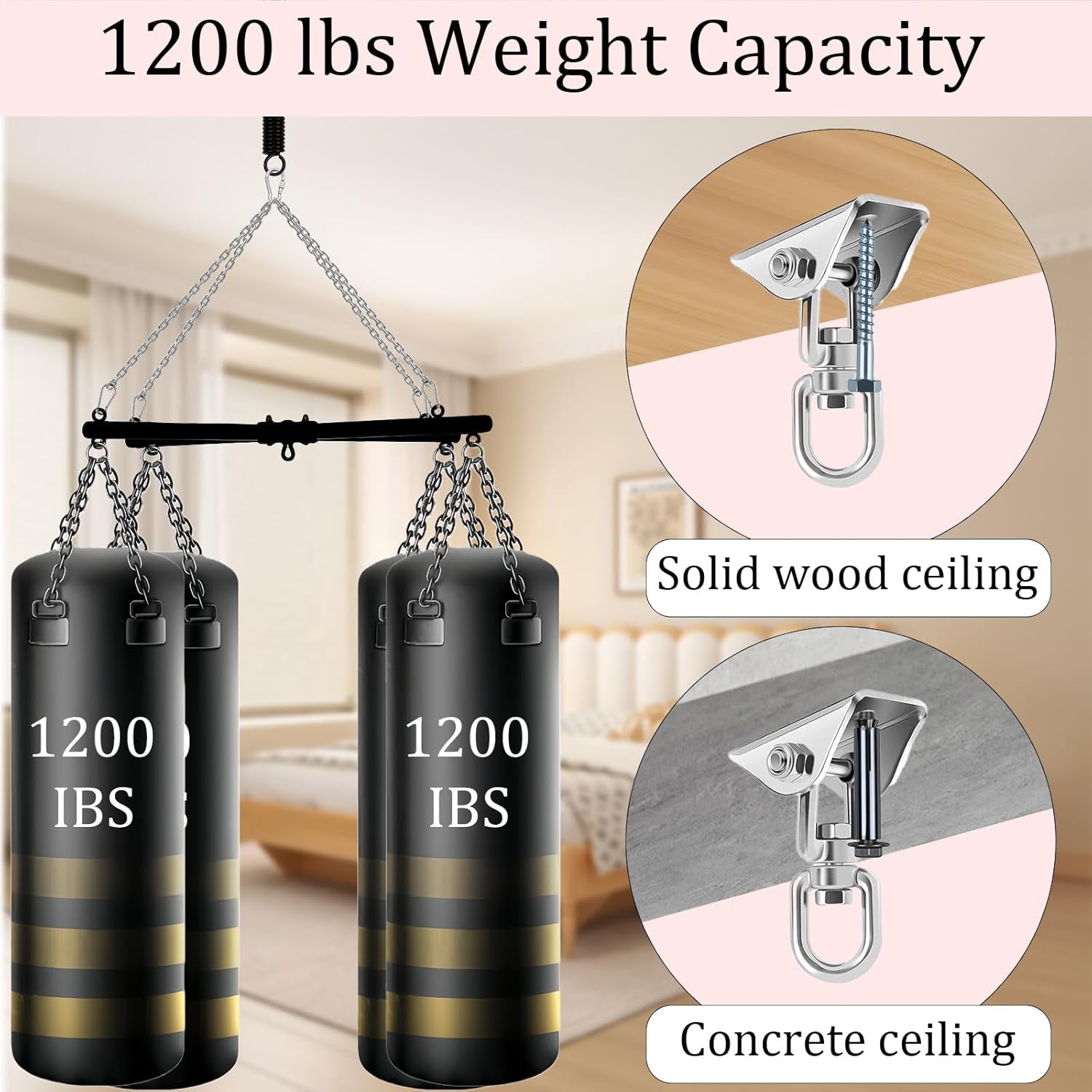 FloatEase Premium Heavy - Duty 360° Adjustable Sex Swing 800lb - SinfulX - 