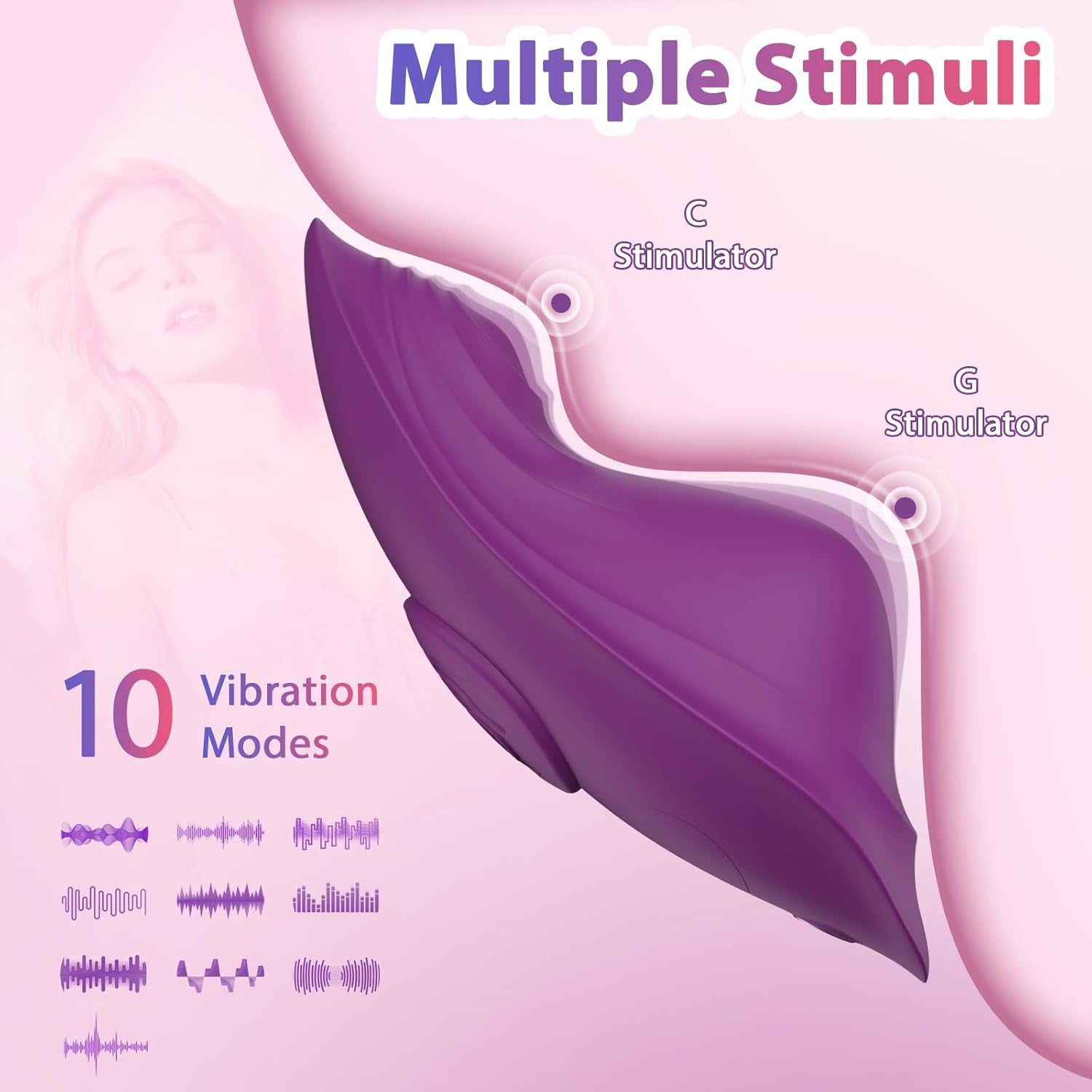 VelvetWing APP Butterfly Panty Vibrator Dual Motor - SinfulX - Personal Care > Sexual Wellness > Panty Vibrator