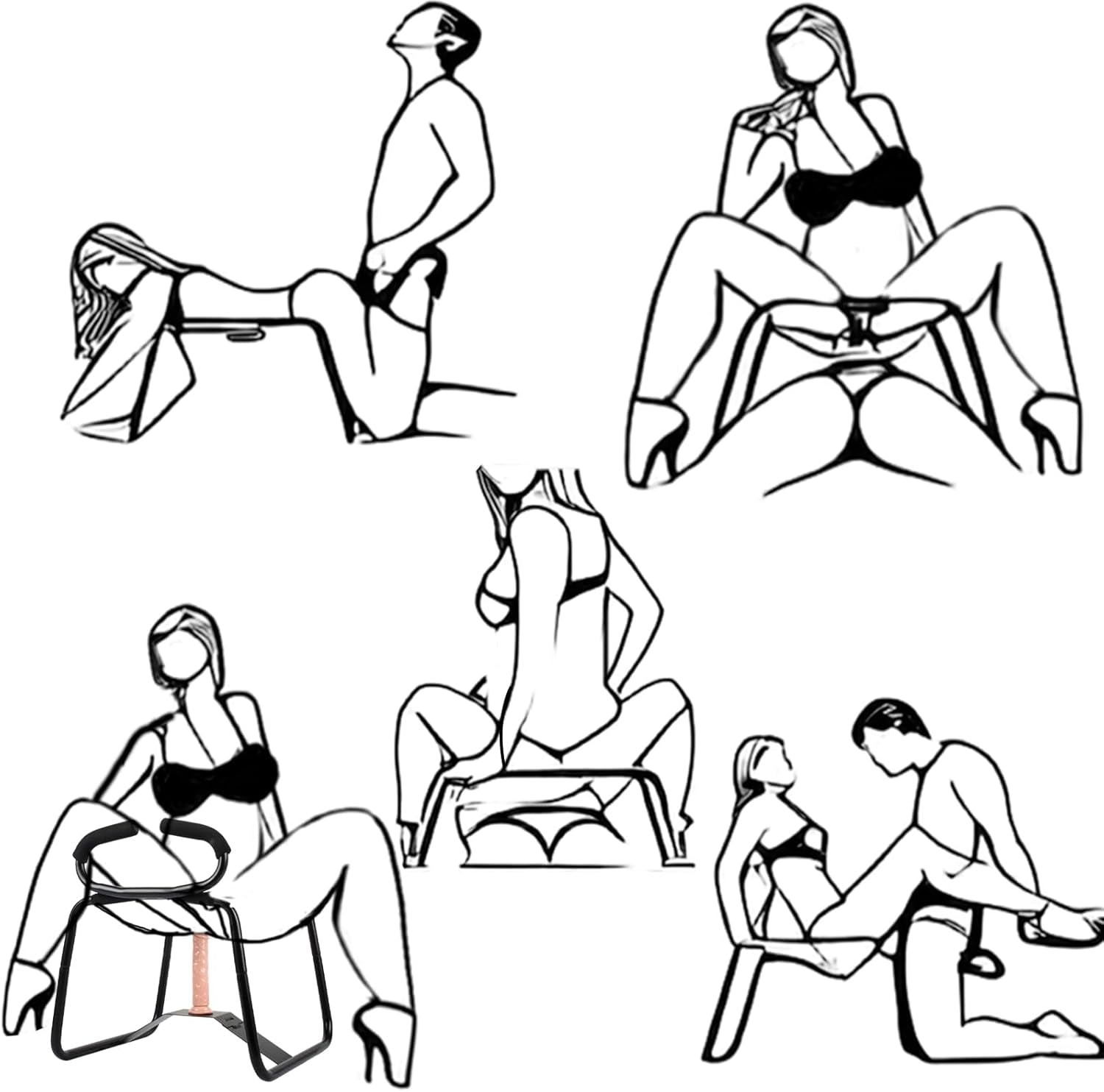 PulseLift Adjustable Sex Position Chair with Support - SinfulX - 