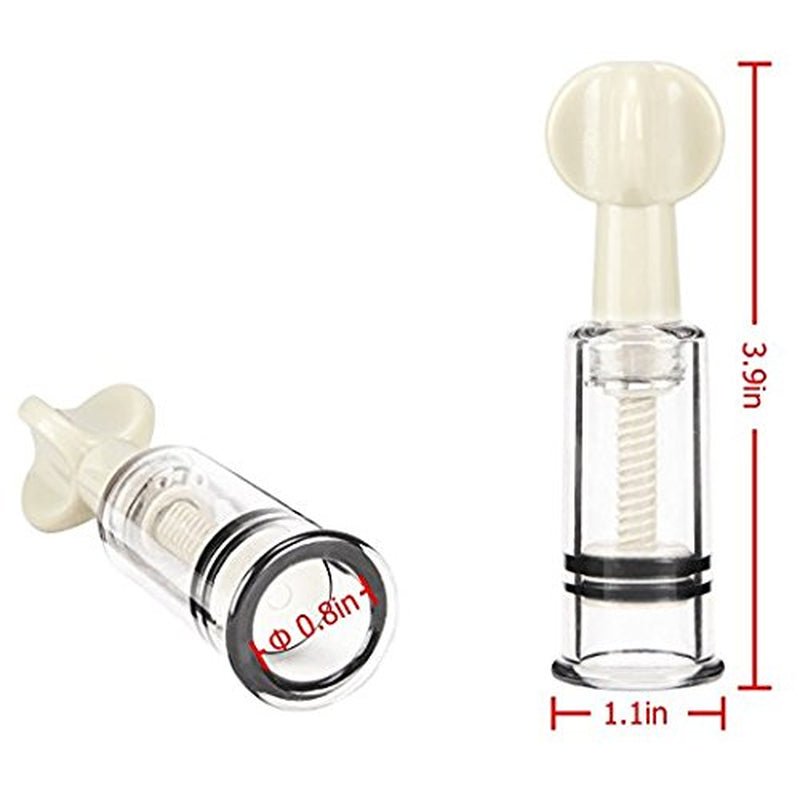 TwistVacuum Manual Nipple Corrector Cups for Flat Nipples - SinfulX - Personal Care > Sexual Wellness > Nipple Stimulator