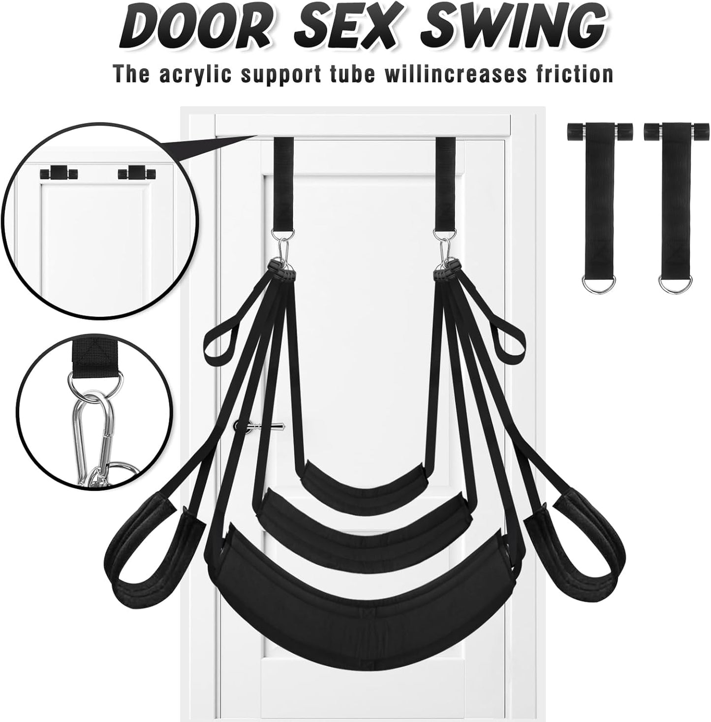 OrbitBond BDSM Sex Swing with Handcuffs 360° - SinfulX - 
