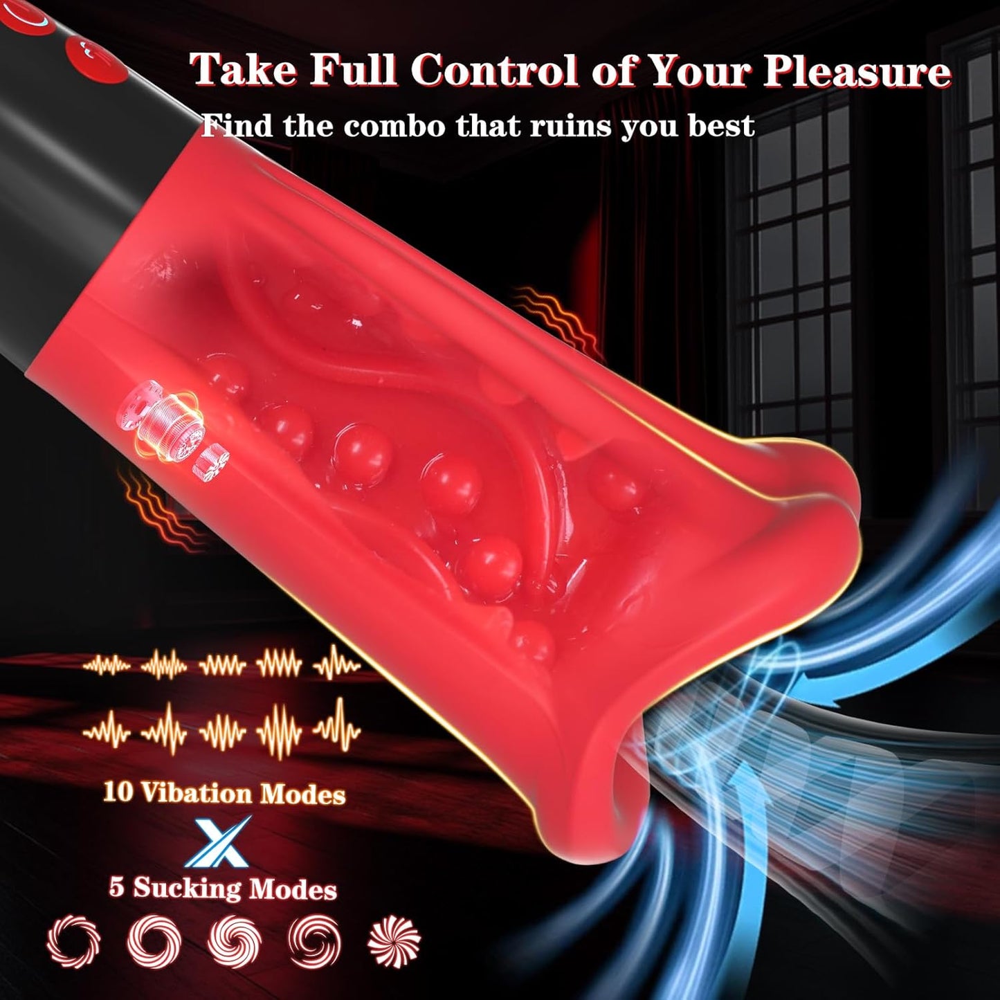 SuctionPulse Automatic Male Masturbator Suction Vibrating Stroker - SinfulX - Personal Care > Sexual Wellness > Male Suction Vibrator
