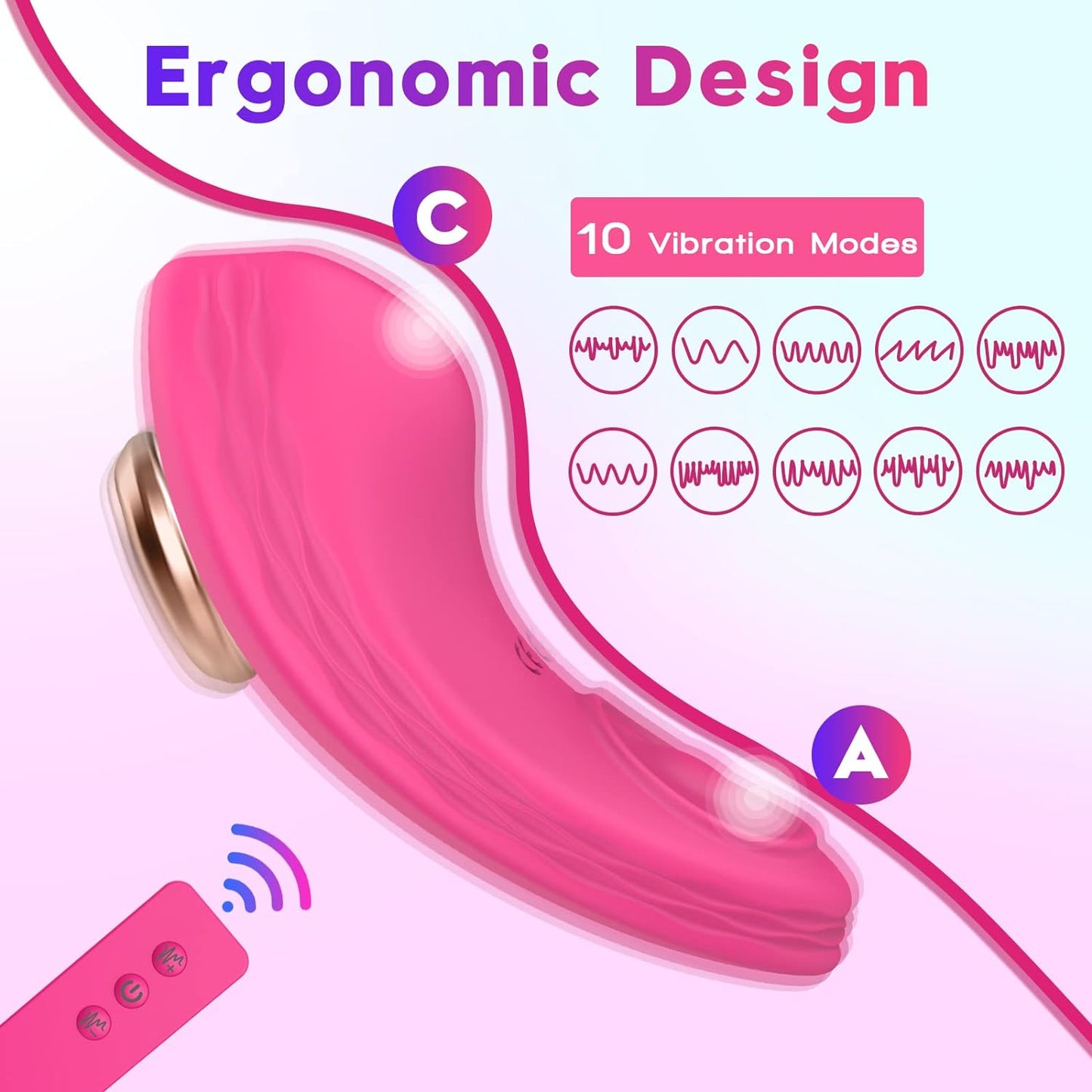 ClipSync APP Magnetic Panty Vibrator 10 Modes - SinfulX - Personal Care > Sexual Wellness > Panty Vibrator