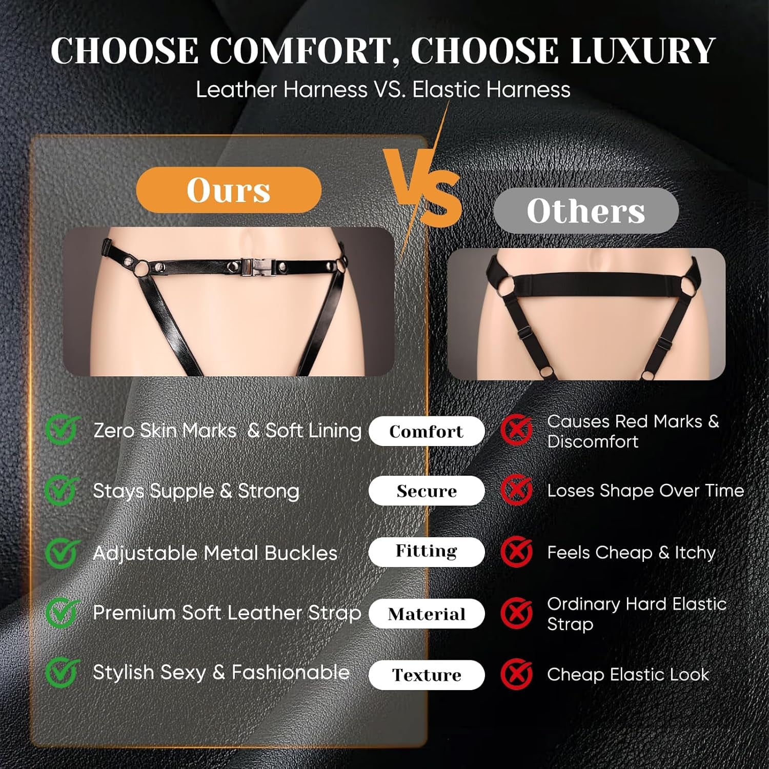 CrimsonControl Red Cock Ring Clit Vibrator Remote Harness - SinfulX - Personal Care > Sexual Wellness > Couples Cock Ring