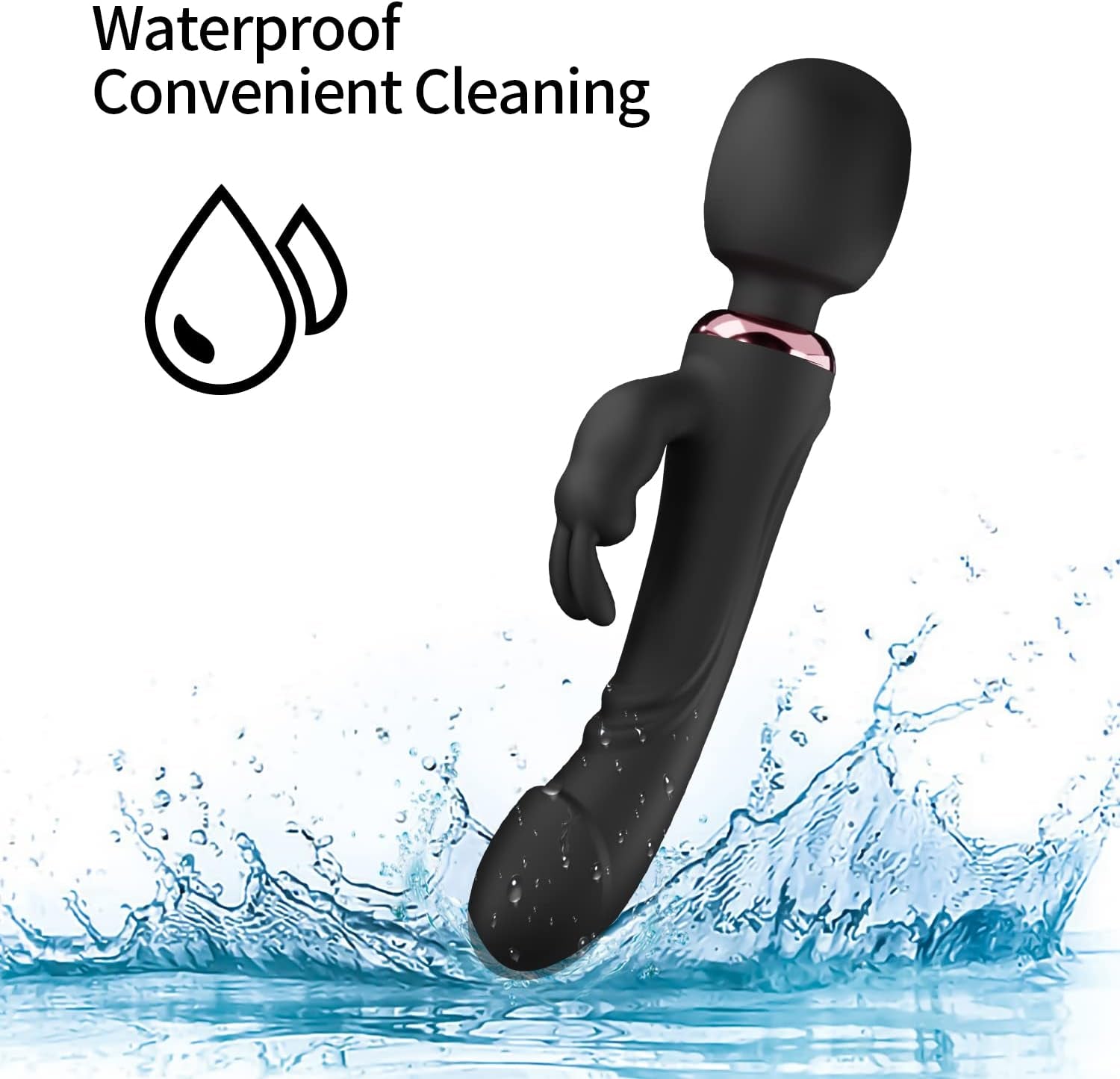 G Spot Vibrator Sex Toys Clitoral Rabbit Vibrators Stimulator Dildo, Anal Adult Vibrator Dildos with 10 Powerful Vibrating Modes