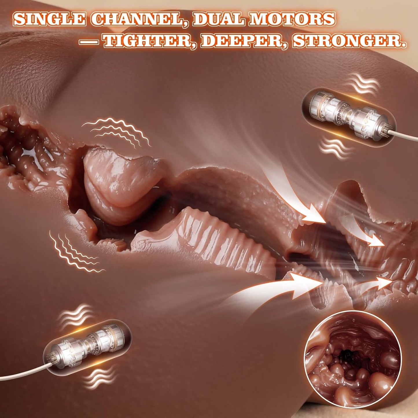 EbonyCurve Realistic Sex Doll 5 Suction 8 Vibration - SinfulX - Personal Care > Sexual Wellness > Male Suction Vibrator