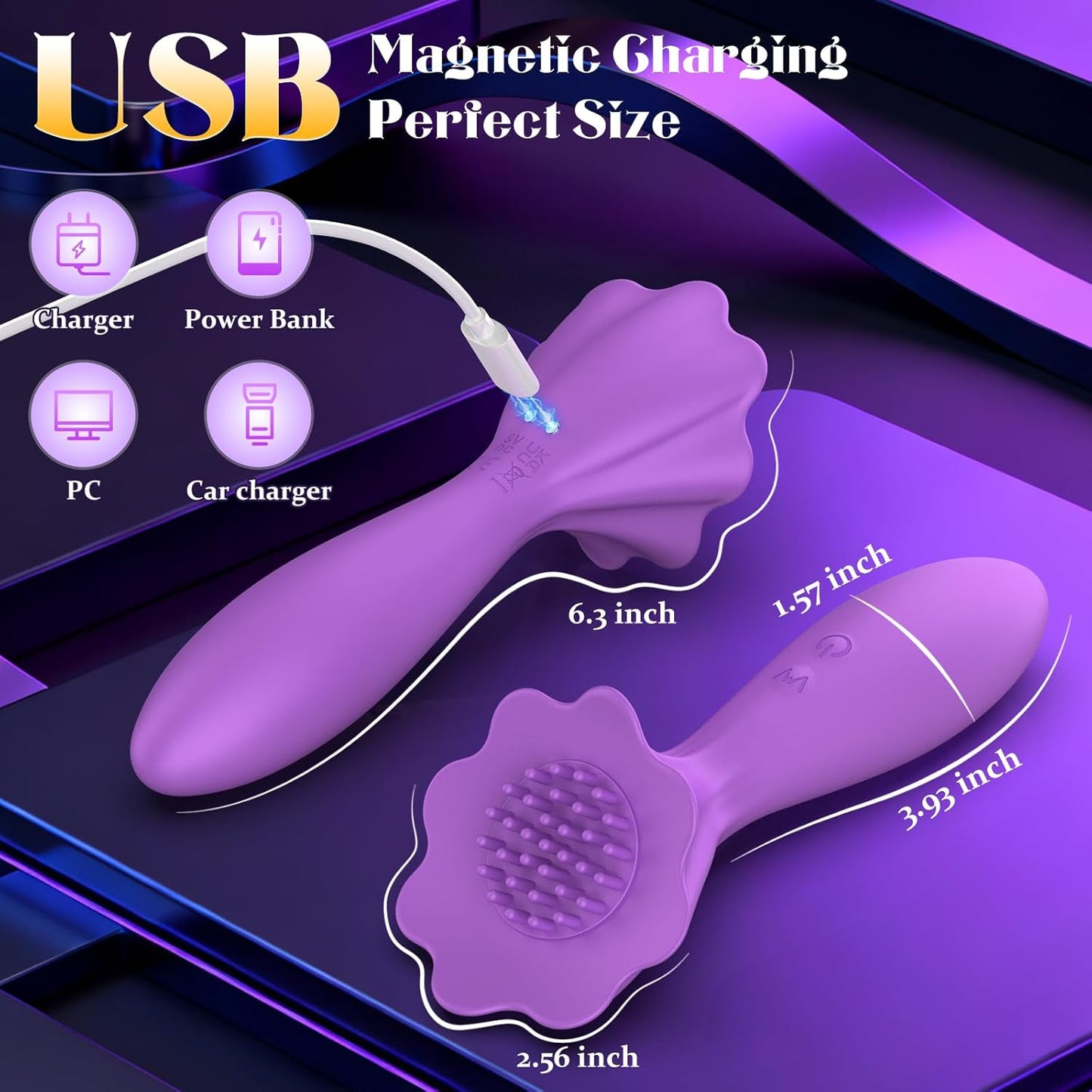 G-Spot Vibrator - Couples Sex Toy, Nipple, Clitoris, and Anal Stimulator, 10 Vibration and Tapping Modes, Waterproof Vibrator Massager, Adult Sex Toy, Suitable for Women and Couples