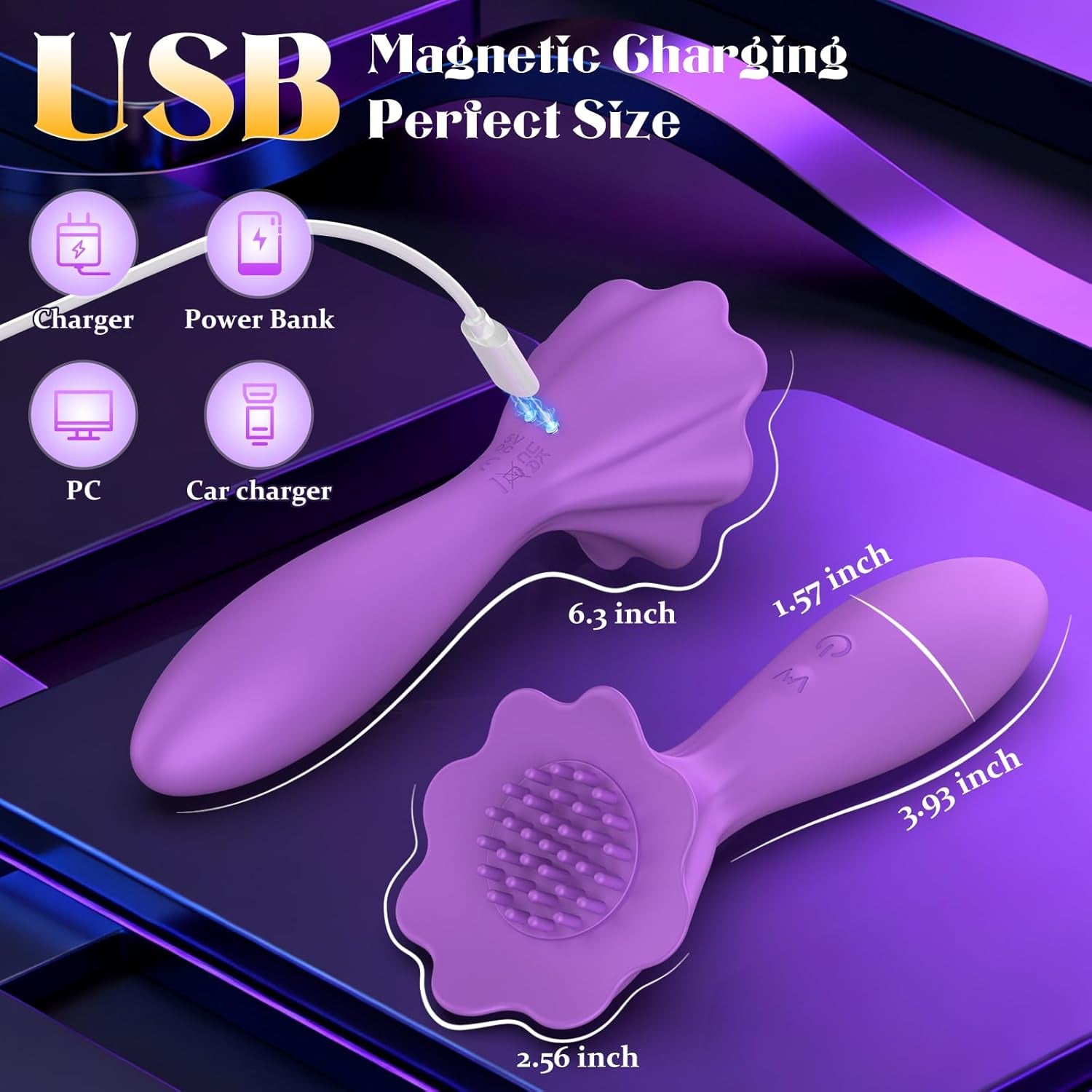 G-Spot Vibrator - Couples Sex Toy, Nipple, Clitoris, and Anal Stimulator, 10 Vibration and Tapping Modes, Waterproof Vibrator Massager, Adult Sex Toy, Suitable for Women and Couples