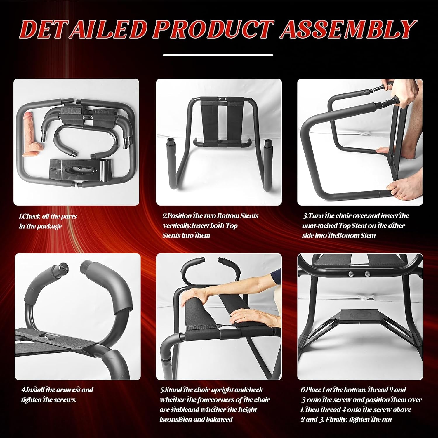 SinPivot Sex Chair | Rotating Armrests, 500lb Support Frame
