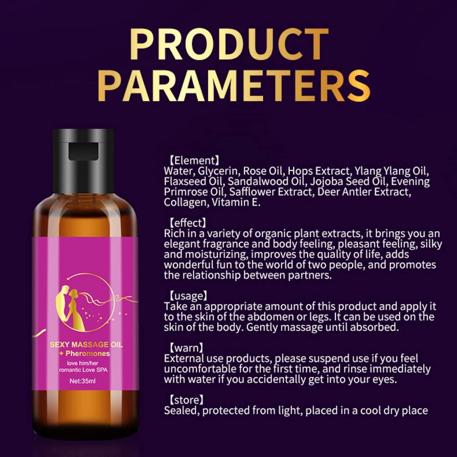 Sensual Massage Pheromones Oil for Couples - SinfulX