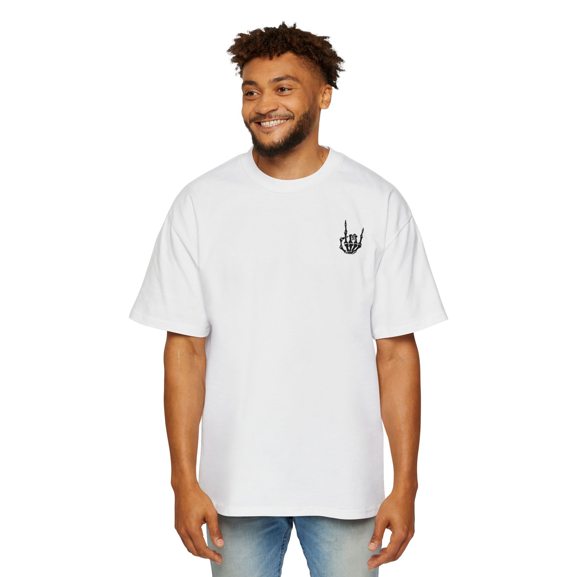 EA Men's Oversized Skull & Roses Tee - SinfulXOversized T-Shirt
