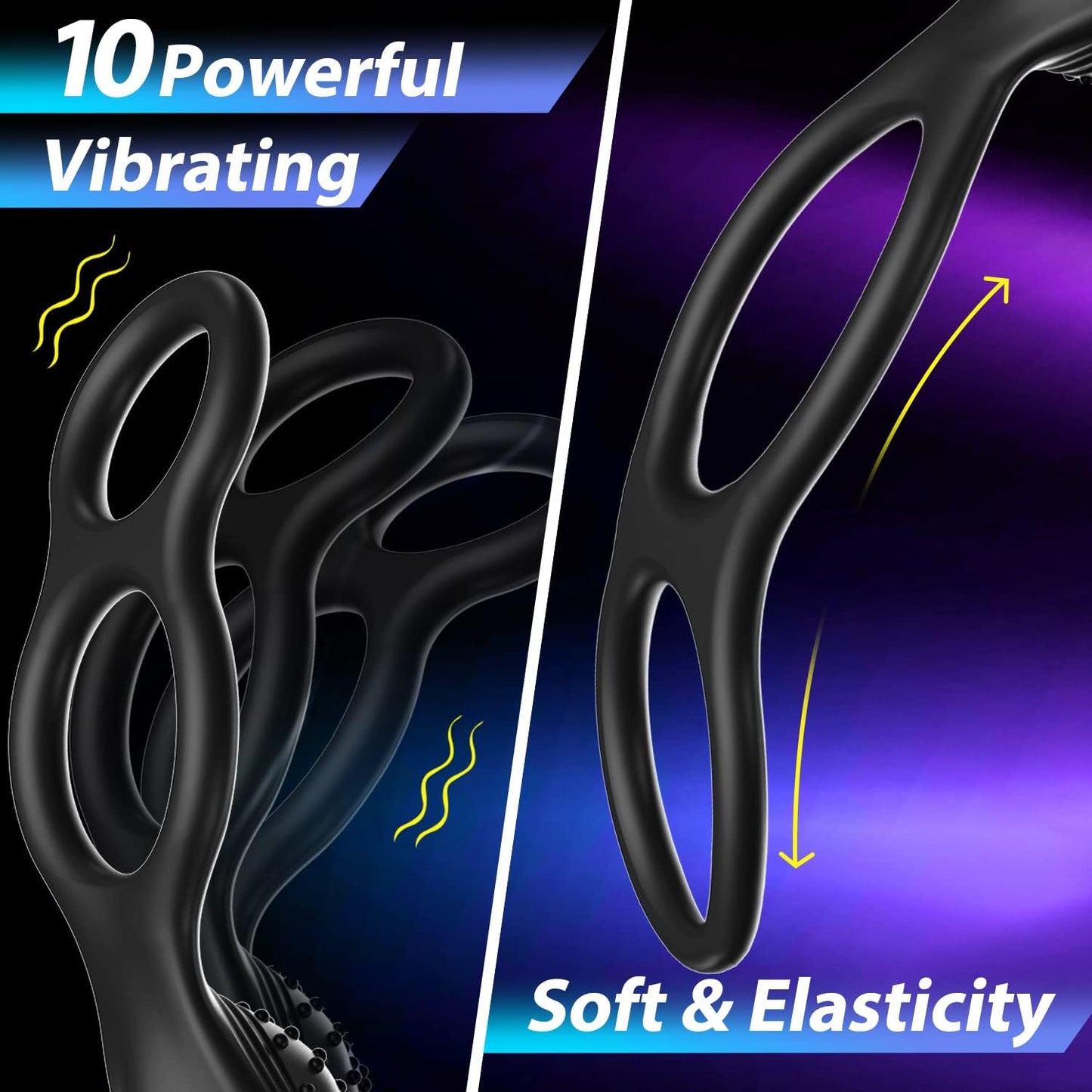 PrimeSurge 3 - in - 1 App - Controlled Anal Vibrator with Double Cock Rings - SinfulX