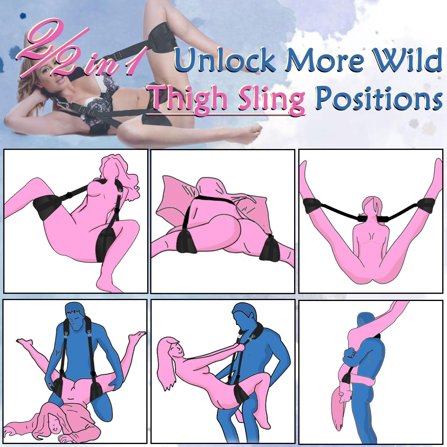 FlexiSwing 2 - in - 1 Door Sex Swing - SinfulX - Personal Care > Sexual Wellness > Sex Swing