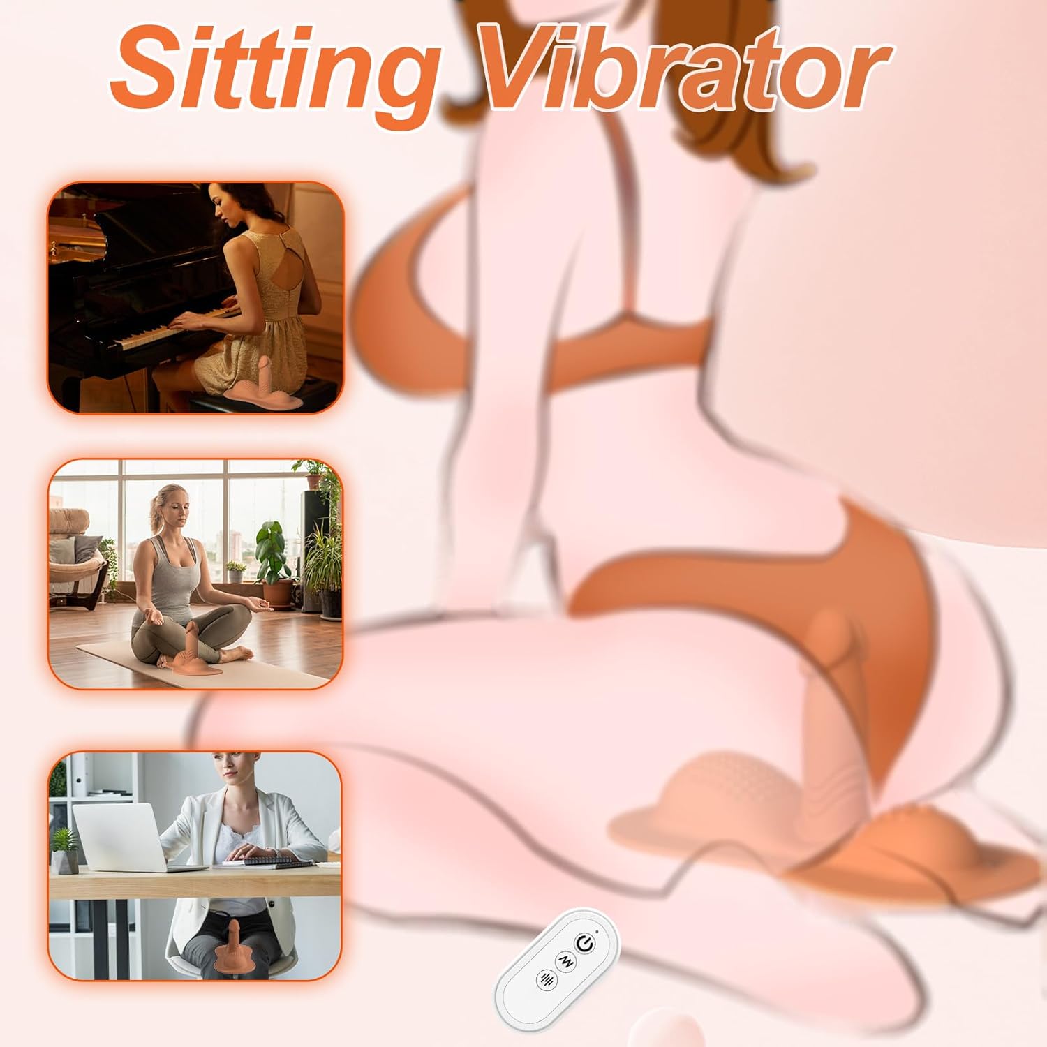 CowBoy Sit & Ride Dildo Vibrator - SinfulX