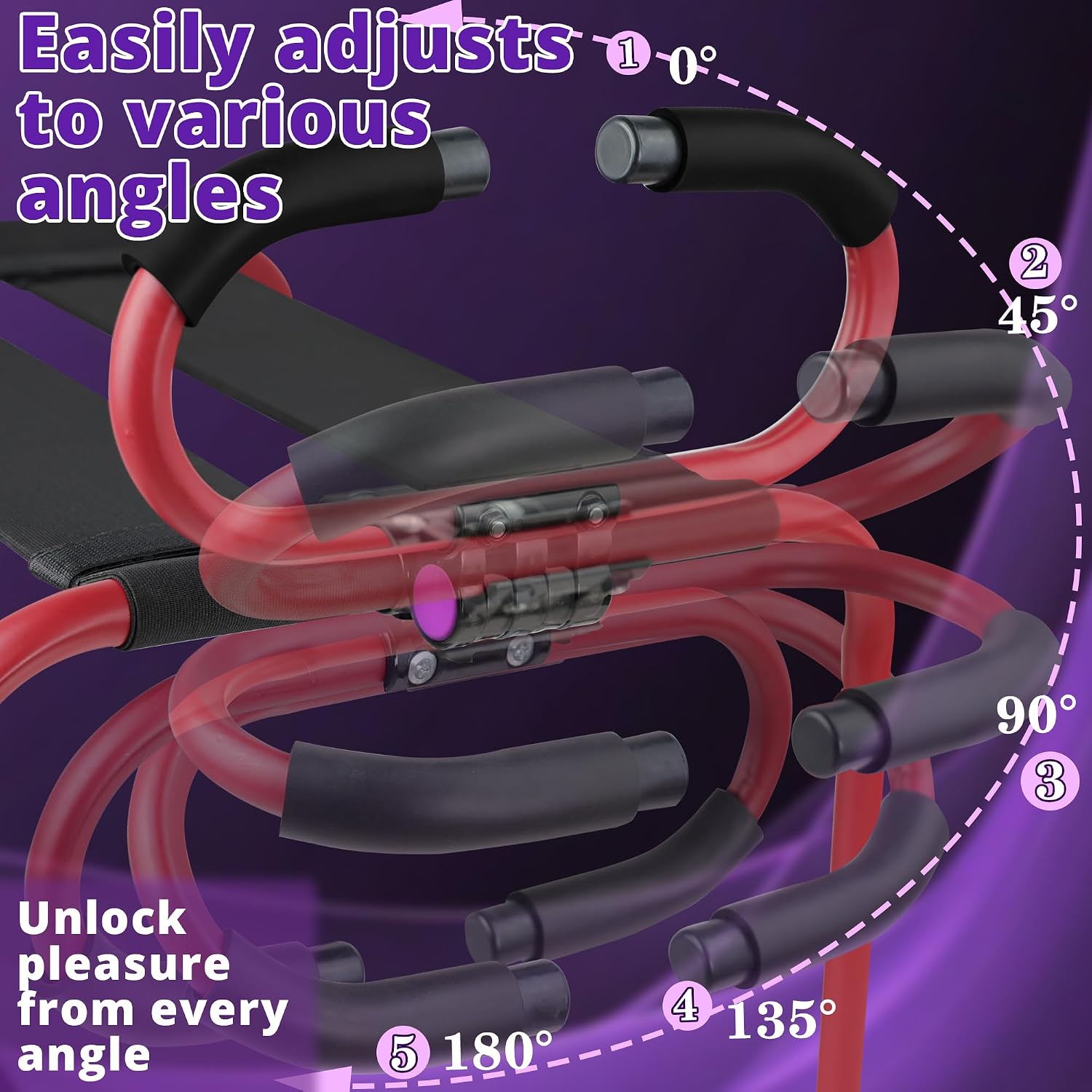 ErosBounce Adjustable Handles Sex Chair with Dildo Mount