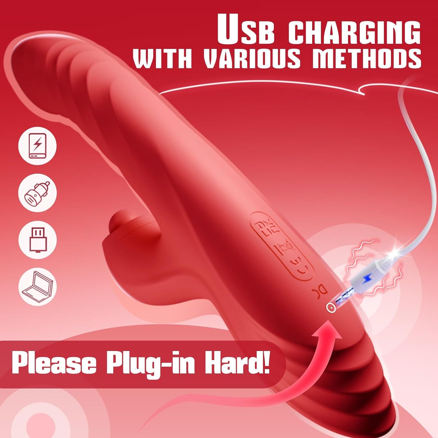 ThrustPetal Thrusting Clitoral Stimulator Dildo - SinfulX