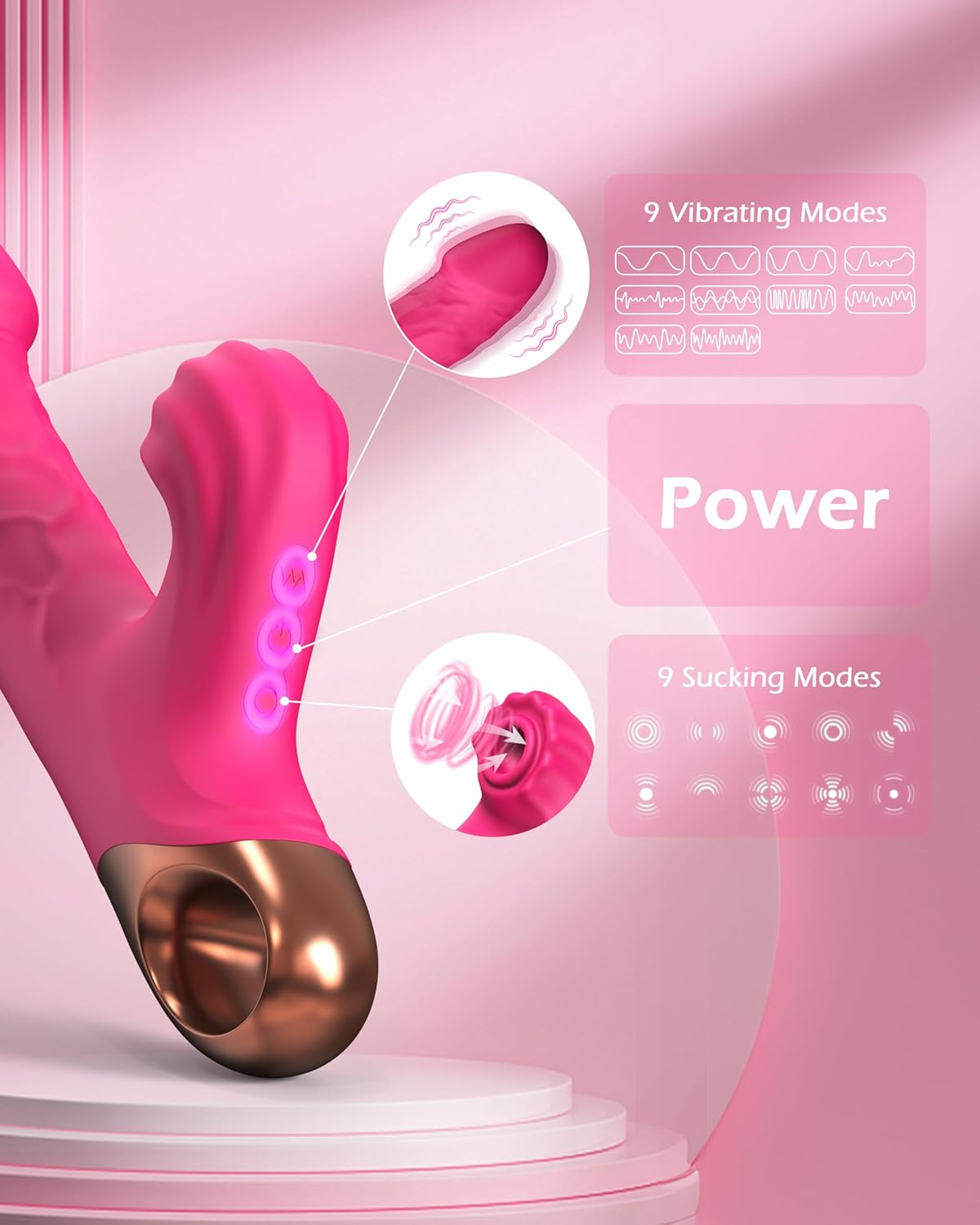 PowerPoint Thrusting Suction G - Spot Vibrator - SinfulX