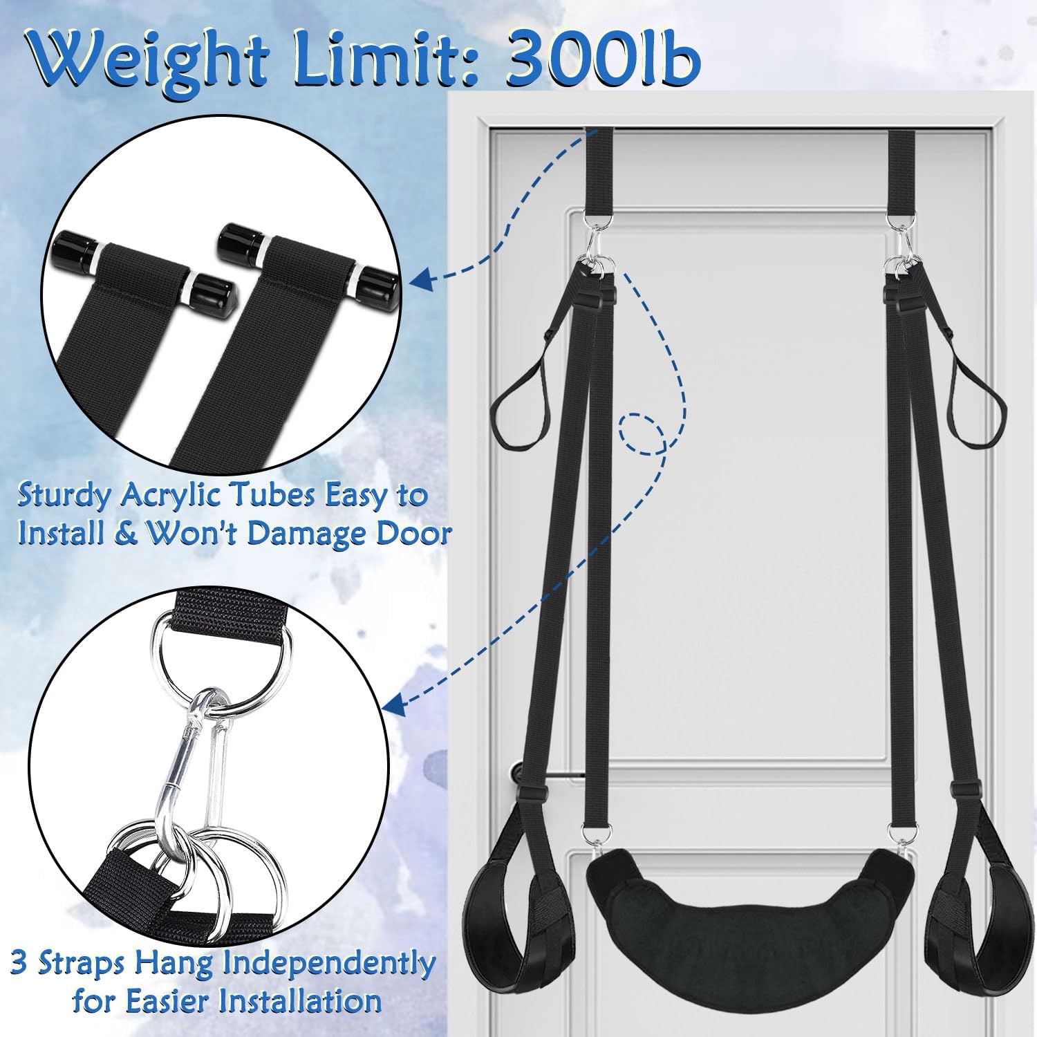 FlexiSwing 2 - in - 1 Door Sex Swing - SinfulX - Personal Care > Sexual Wellness > Sex Swing