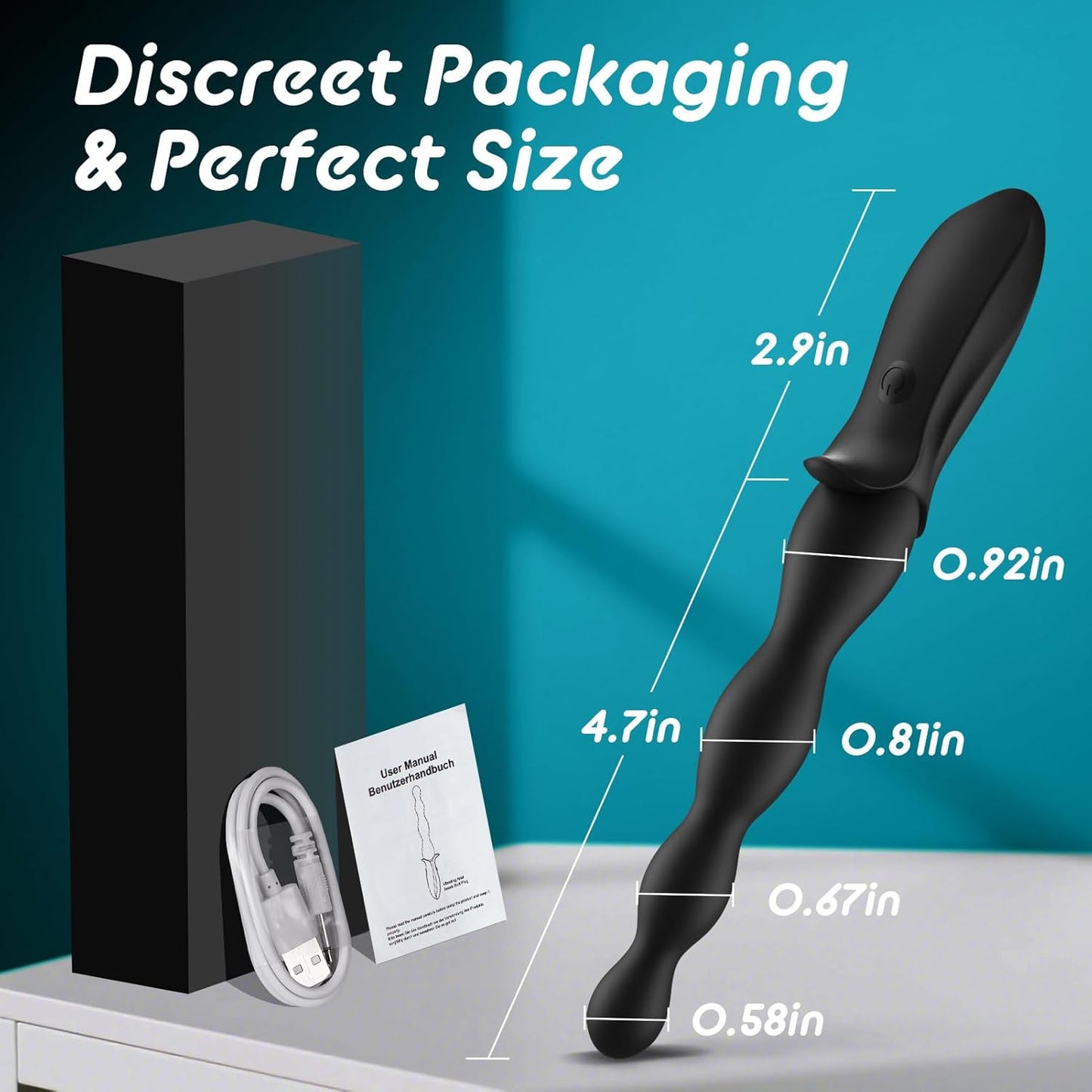 VibeBeads Pro Vibrating Anal Beads Wand - SinfulX - Personal Care > Sexual Wellness > Prostate Massager