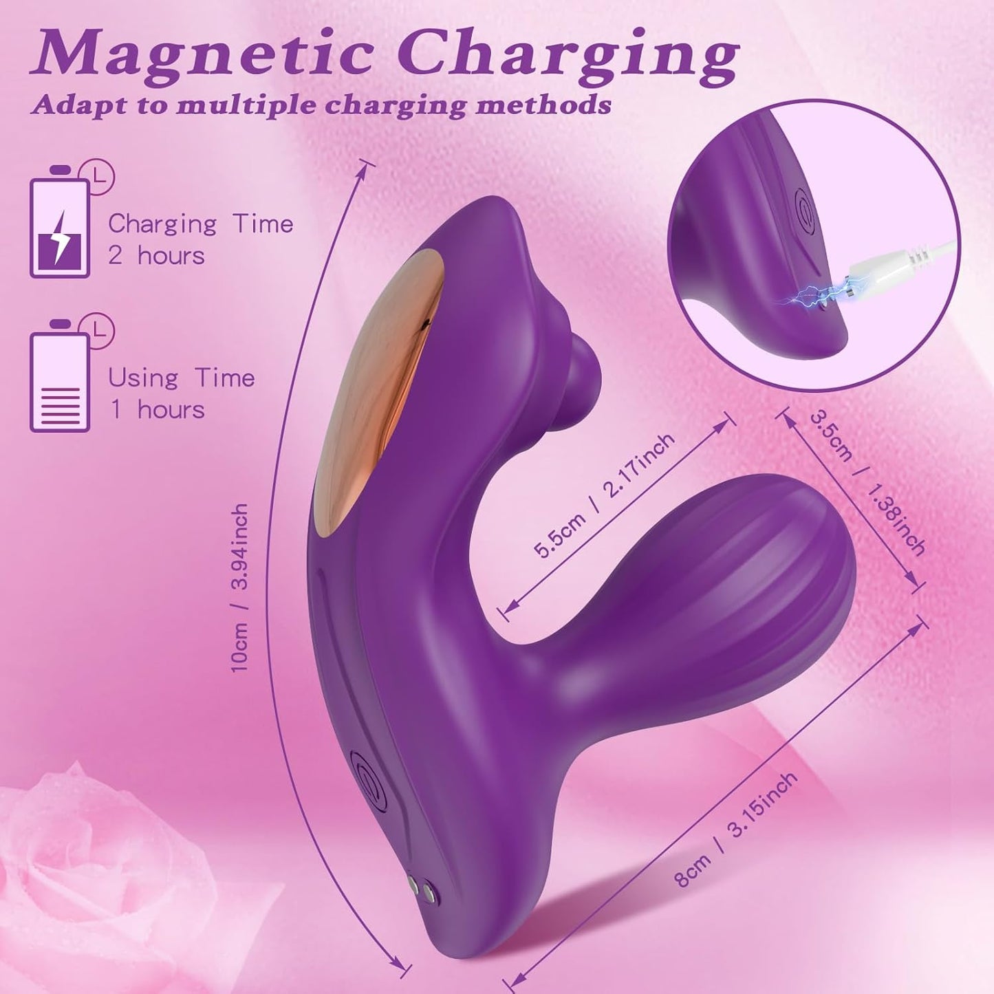 OpalGlow Wearable App Control Clitoral G - Spot Vibrator - SinfulX