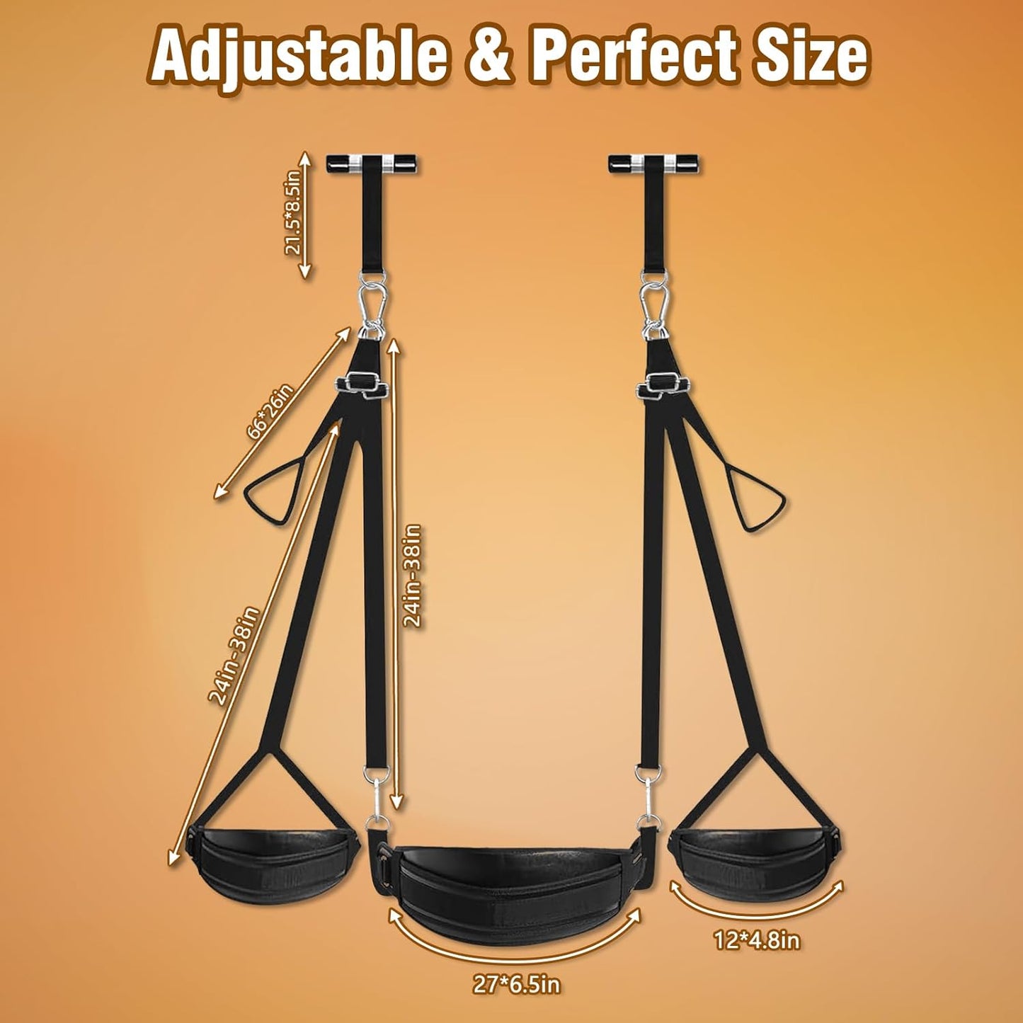 DualyX 2 - in - 1 Door Sex Swing & Thigh Sling - SinfulX - Personal Care > Sexual Wellness > Sex Swing