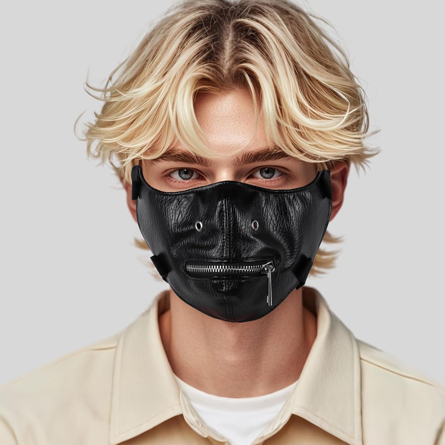 TetheredLuxe BDSM Bondage Zipper Mask - SinfulX