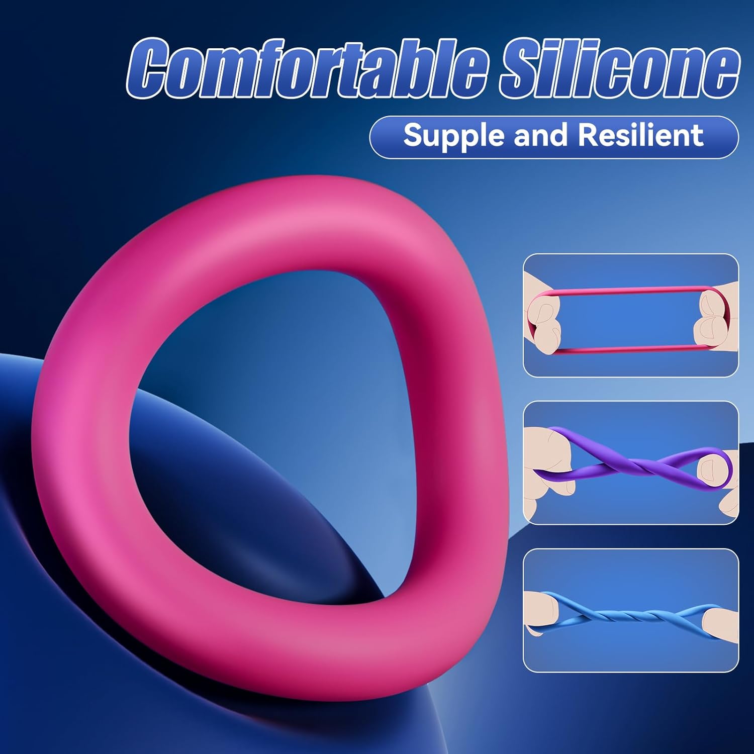 HaloGrace Silicone Penis Ring Set - SinfulX