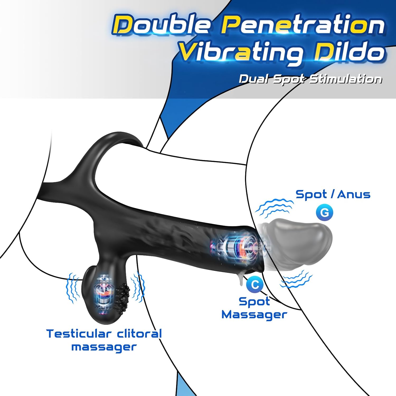 RefinedPleasure Cock Ring Penis Sleeve Anal Dildo Vibrator - SinfulX