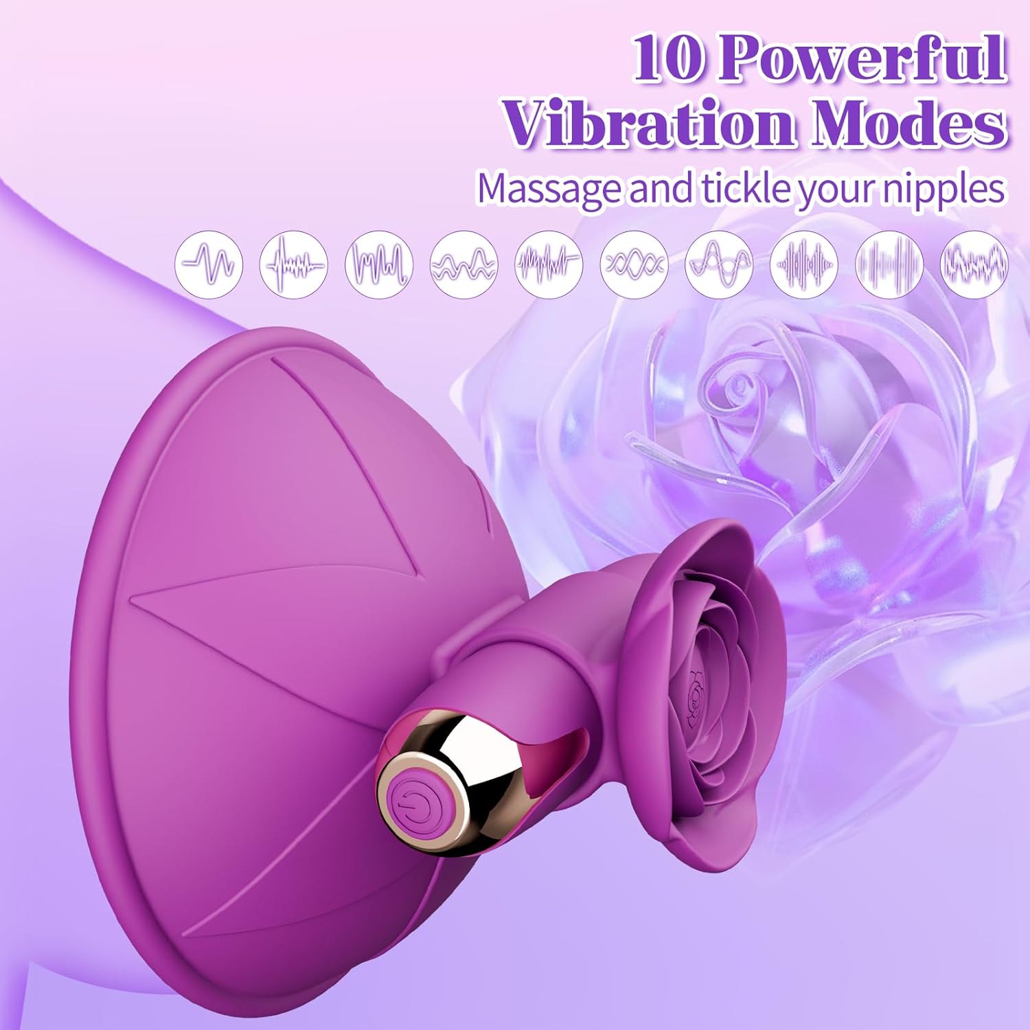 SilkenGlow Nipple Stimulation Vibrating Clamps - SinfulX