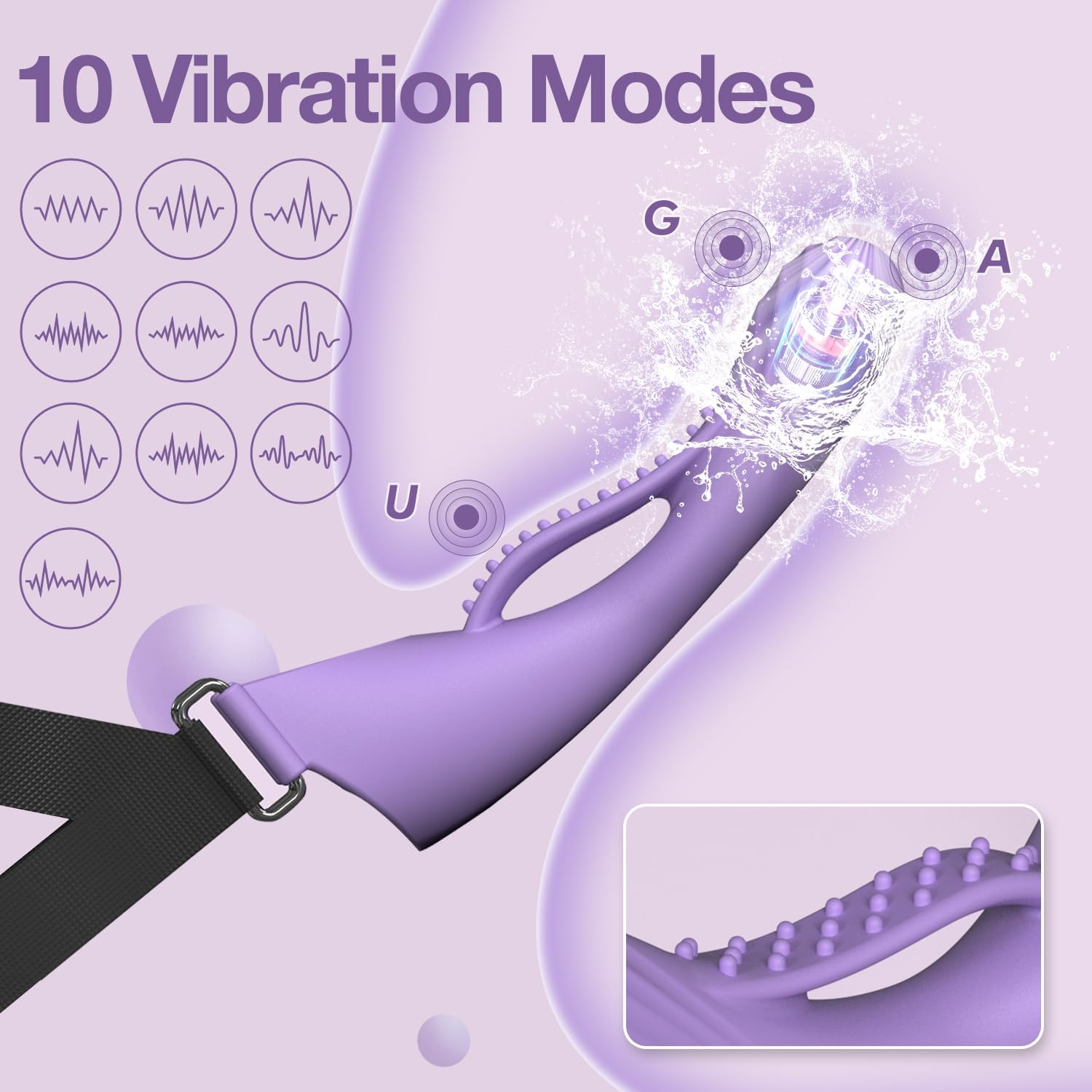 HeadThrill Adjustable Headband Strap - On Vibrator - SinfulX - Personal Care > Sexual Wellness > Strap - On Vibrator