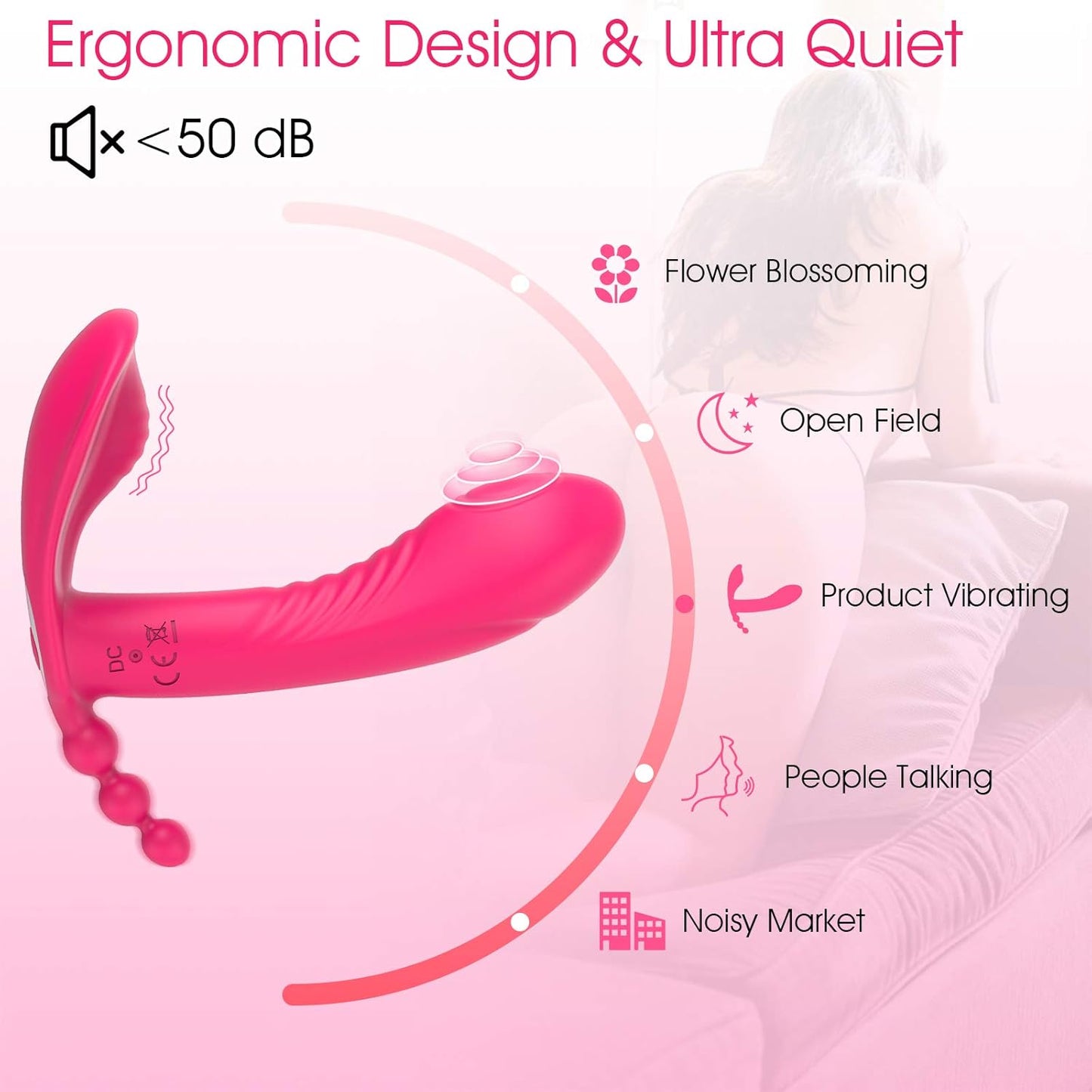 EtherealLoom Remote Control Triple Stimulation Vibrator - SinfulX