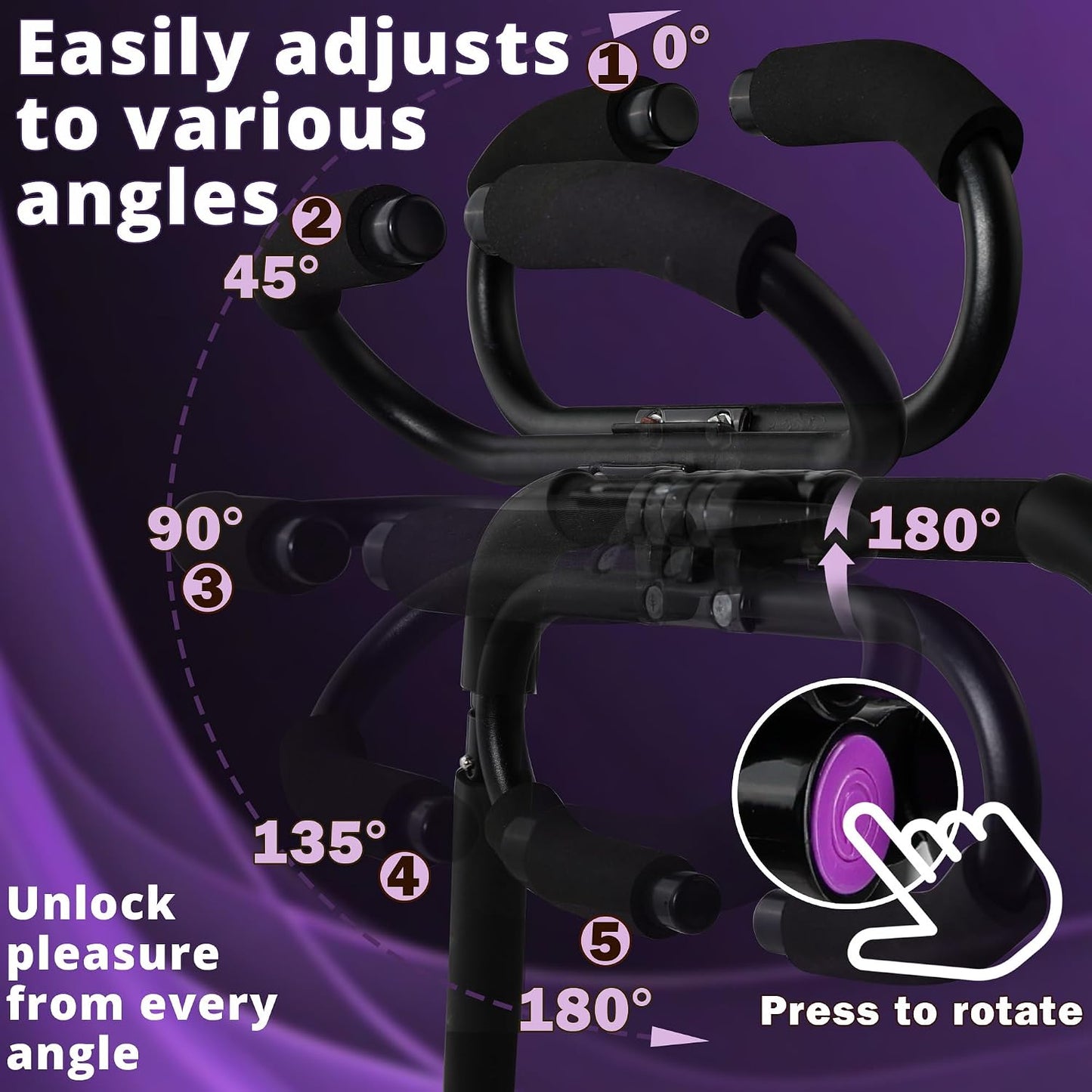 ObsidianRide Adjustable Handle Sex Chair with Dildo Mount