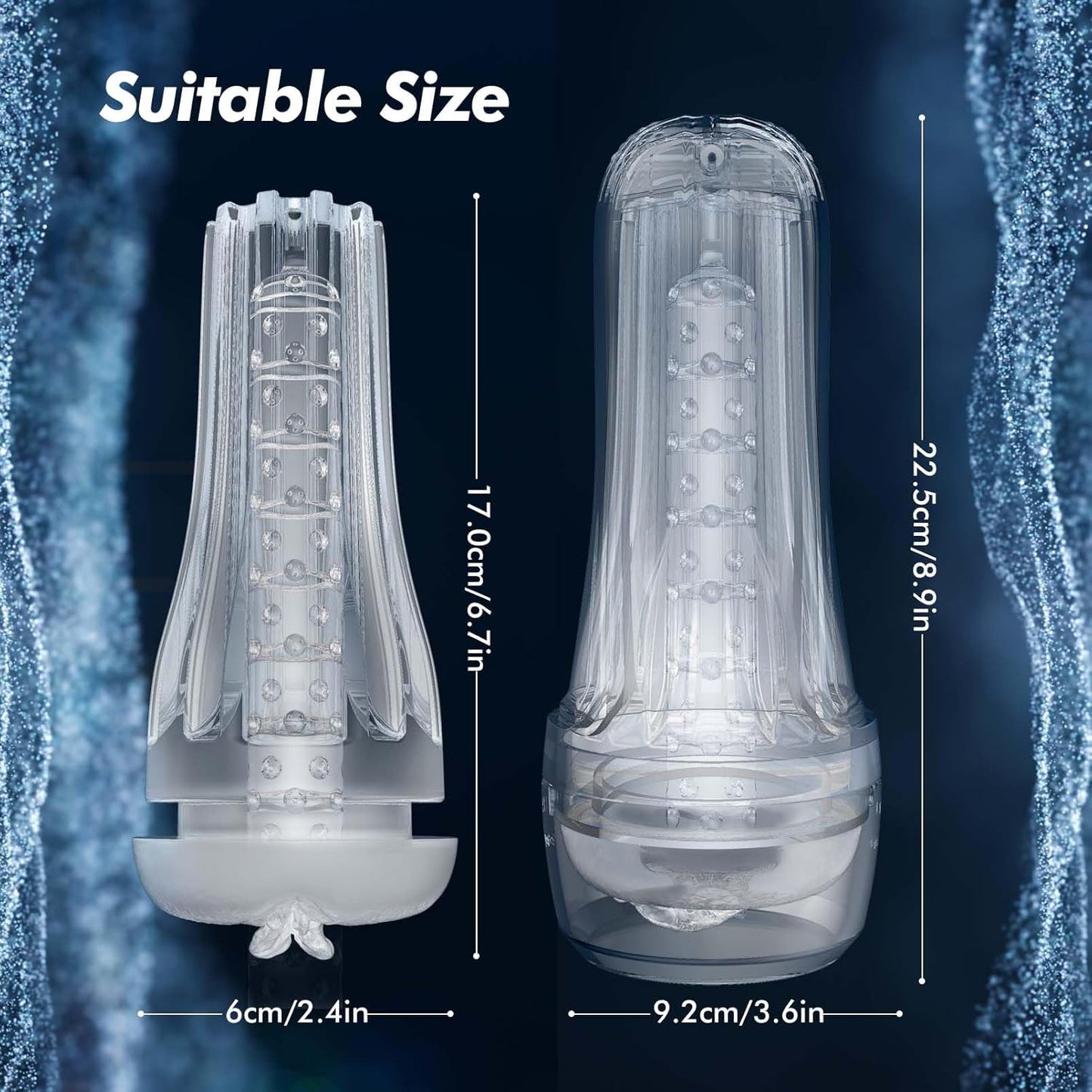 FrostThrob Transparent Male Masturbator - SinfulX