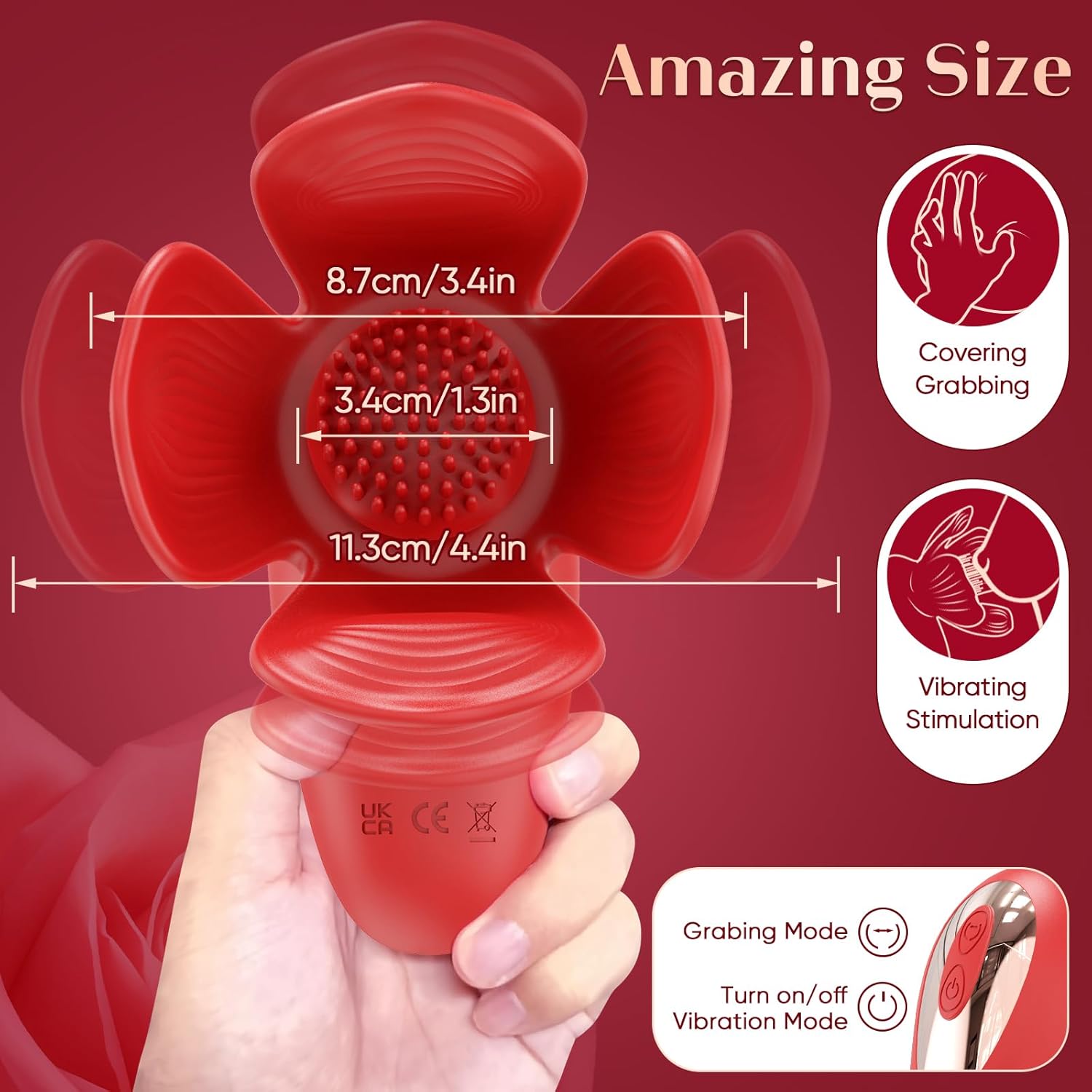 LustVine Rose Nipple Vibrator & 360 Breast Massager SinfulX LustVine Rose Nipple Vibrator & 360 Breast Massager SinfulX