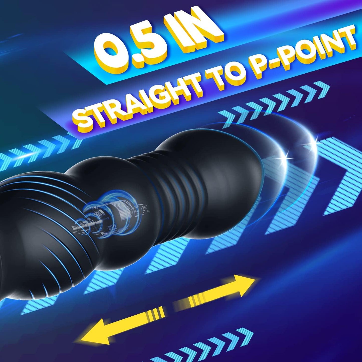 PrimeSurge 3 - in - 1 App - Controlled Anal Vibrator with Double Cock Rings - SinfulX