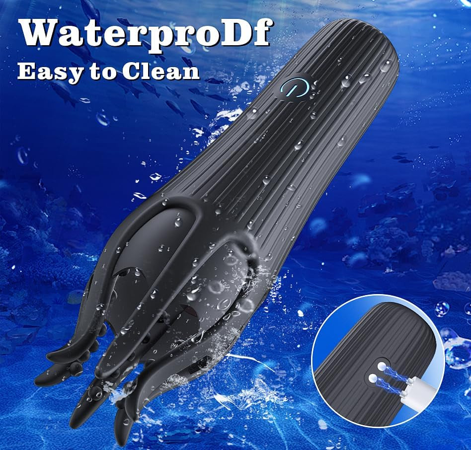 Male Sex Toys Penis Vibrator for Men,Male Masturbator with 10 Tongue-Licking Vibrating Modes Male Stroker,Penis Trainer with 6 Tentacles Male Vibrator,360°Training Wrapped Adult Sex Toys for Men Women