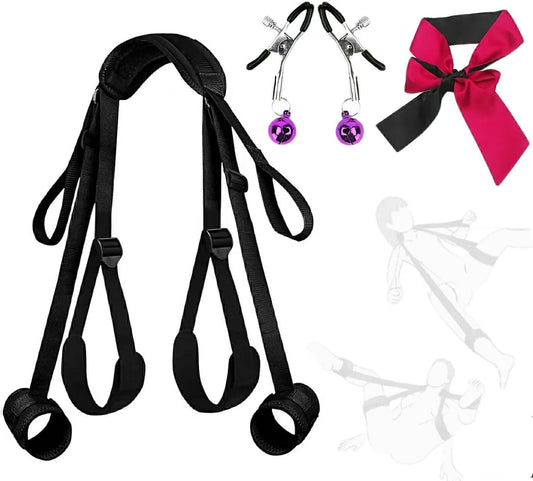 OpenForm Adjustable Sex Sling BDSM Kit Cuffs - SinfulX - Personal Care > Sexual Wellness > Sex Sling