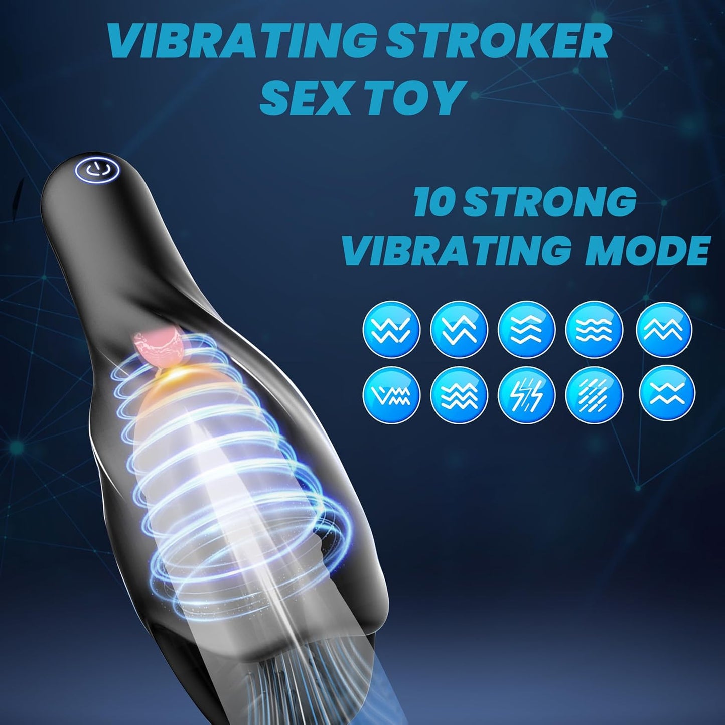LickPulse 3 - in - 1 Licking Suction Male Stroker 10 Modes - SinfulX - Personal Care > Sexual Wellness > Male Suction Vibrator