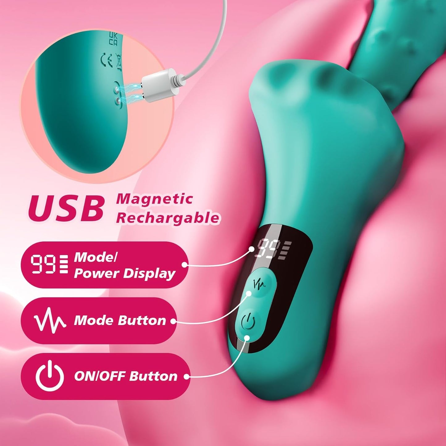 RosePulse Thrusting Vibrator Machine 9×9 Modes - SinfulX - 