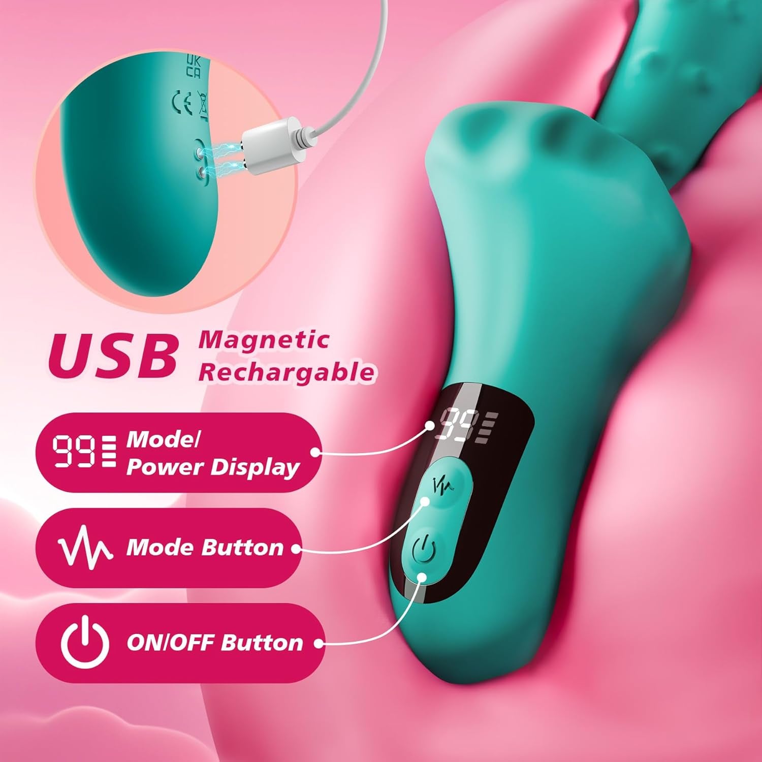 RosePulse Thrusting Vibrator Machine 9×9 Modes - SinfulX - 